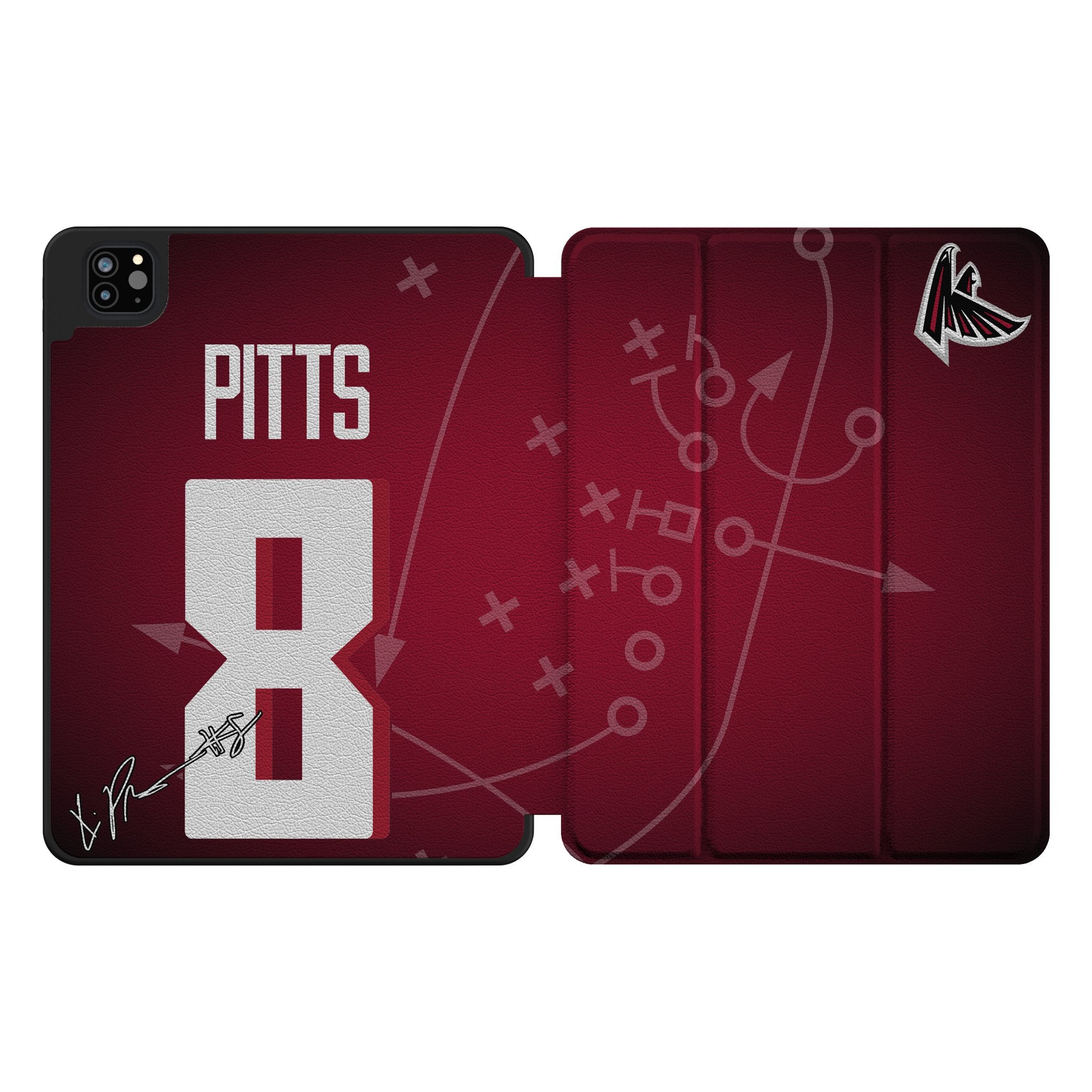 Kyle Pitts Atlanta Falcons 8 Ready Tablet Case for Apple iPad - Sports Gifts, Sports Memorabilia, Sports Collectibles, Fan Shop