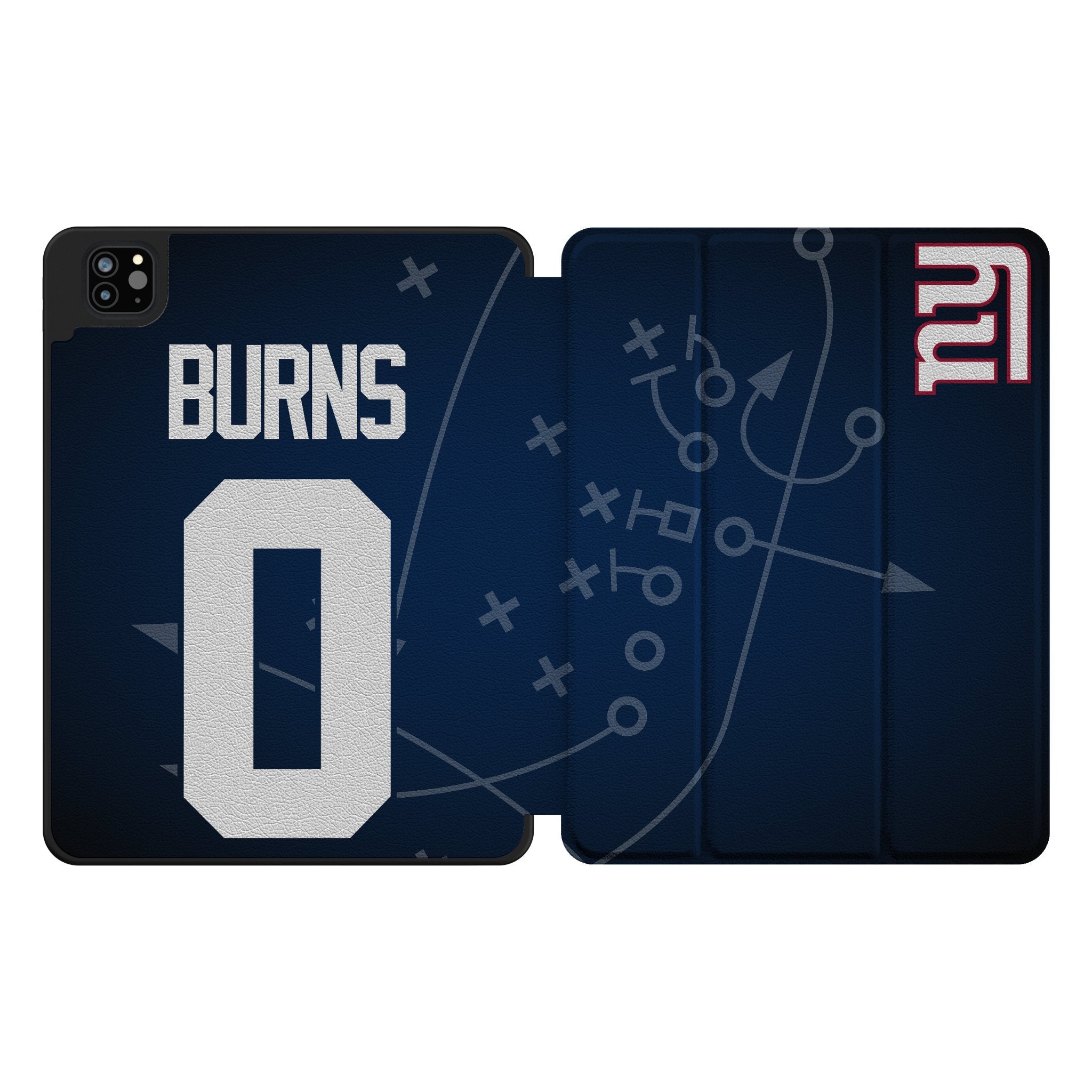 Brian Burns New York Giants 0 Game Tactic Tablet Case for Apple iPad - Sports Gifts, Sports Memorabilia, Sports Collectibles, Fan Shop