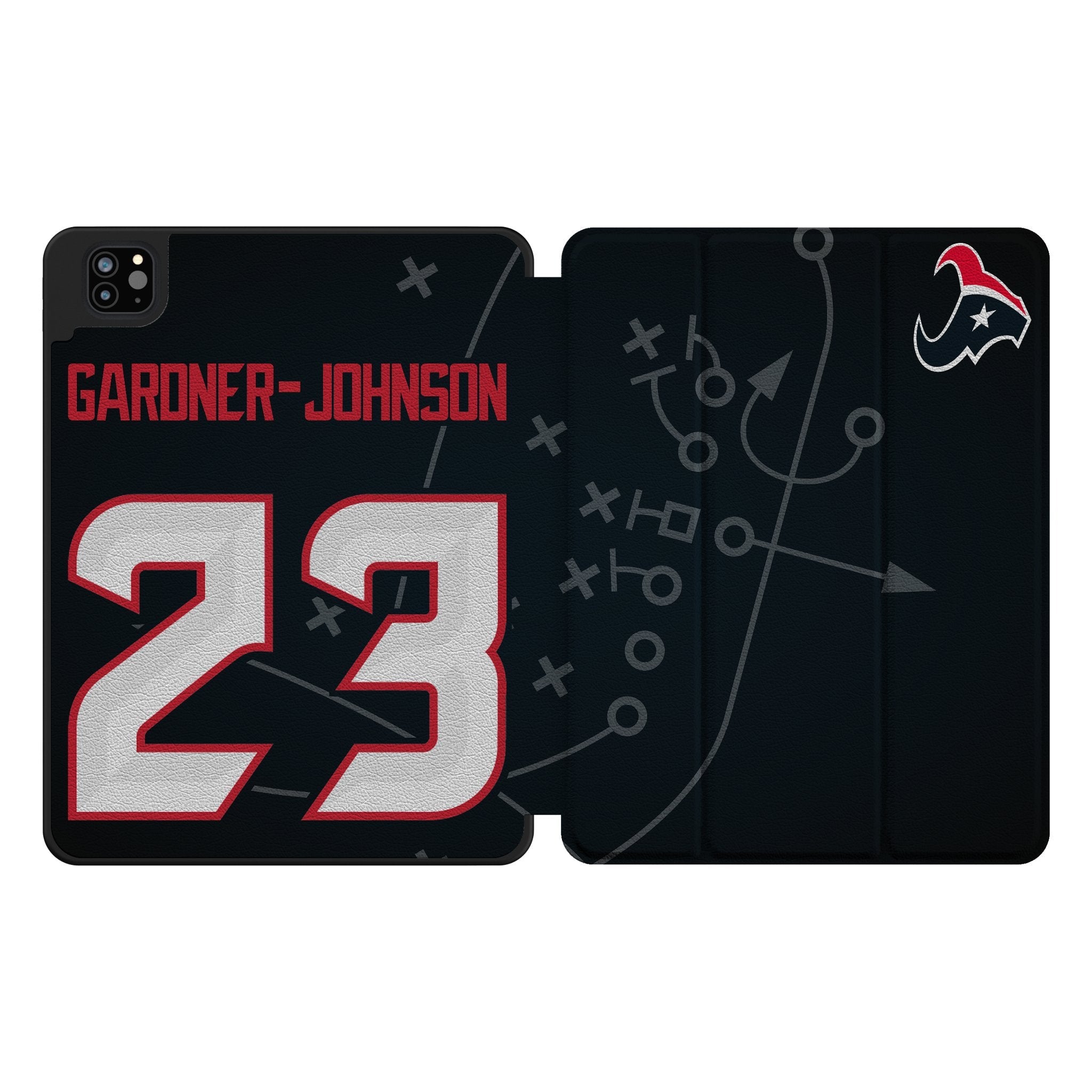 C.J. Gardner-Johnson Houston Texans 23 Game Tactic Tablet Case for Apple iPad - Sports Gifts, Sports Memorabilia, Sports Collectibles, Fan Shop