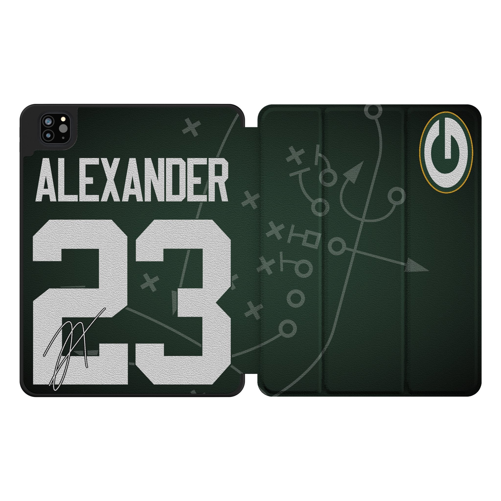 Jaire Alexander Green Bay Packers 23 Ready Tablet Case for Apple iPad - Sports Gifts, Sports Memorabilia, Sports Collectibles, Fan Shop
