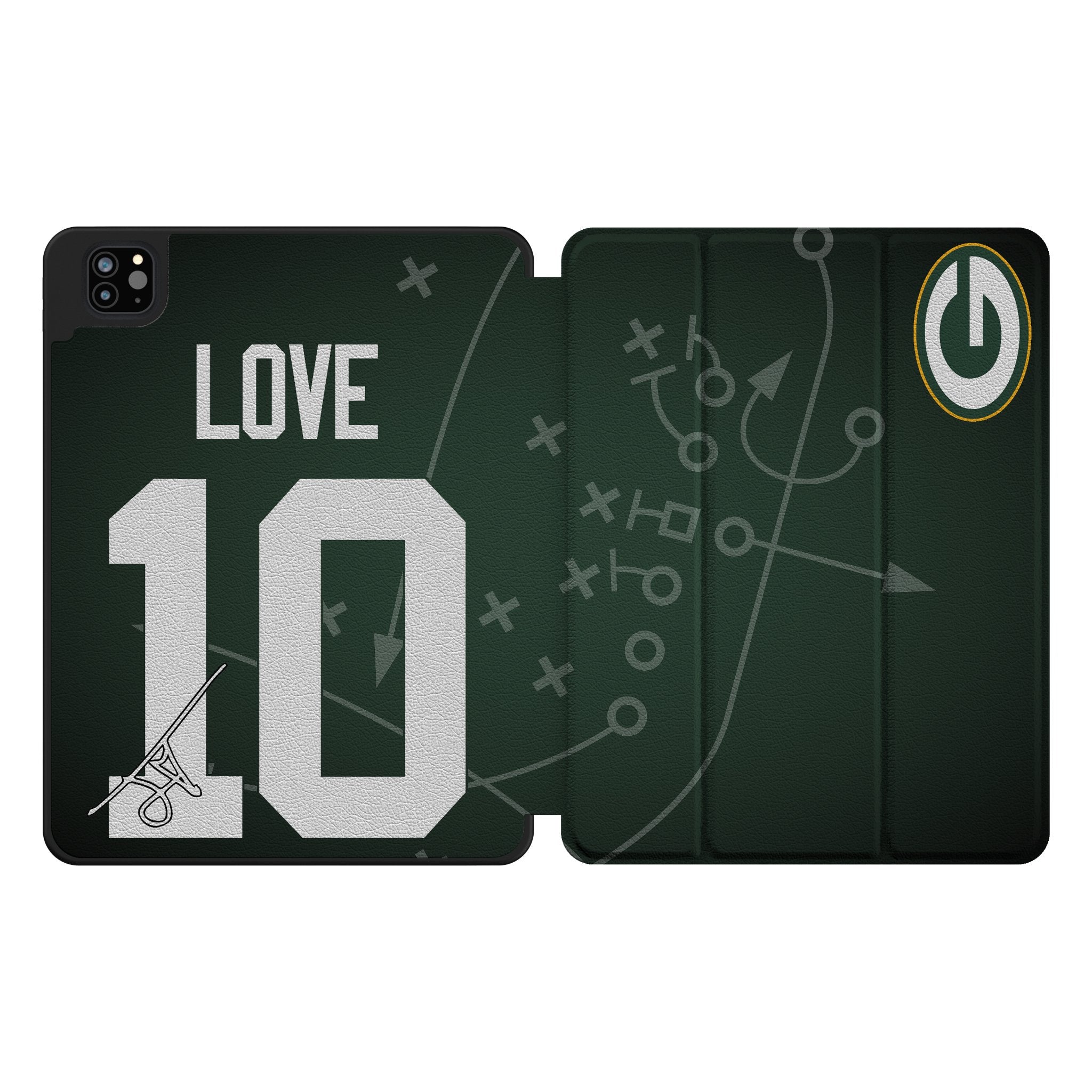 Jordan Love Green Bay Packers 10 Ready Tablet Case for Apple iPad - Sports Gifts, Sports Memorabilia, Sports Collectibles, Fan Shop