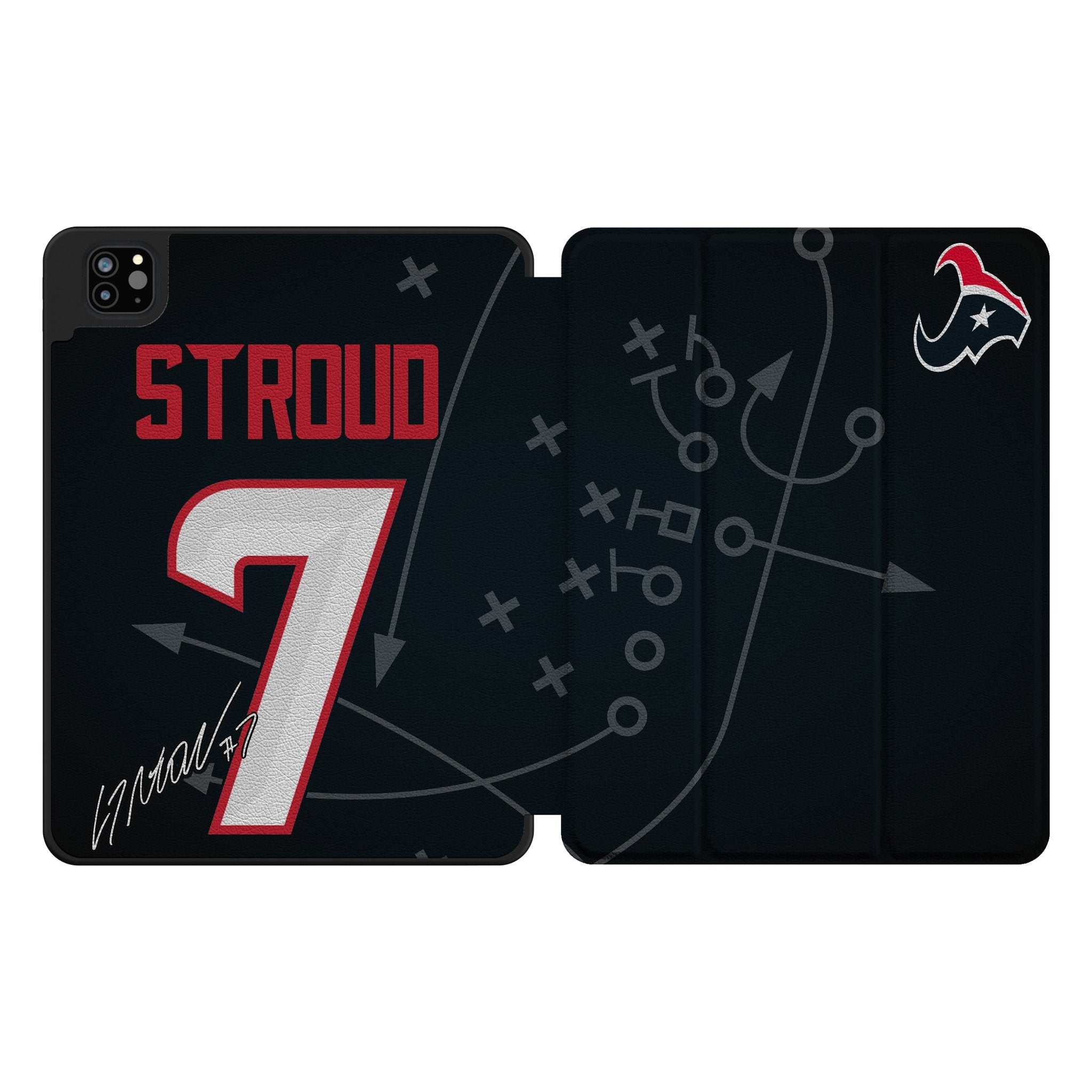C.J. Stroud Houston Texans 7 Ready Tablet Case for Apple iPad - Sports Gifts, Sports Memorabilia, Sports Collectibles, Fan Shop