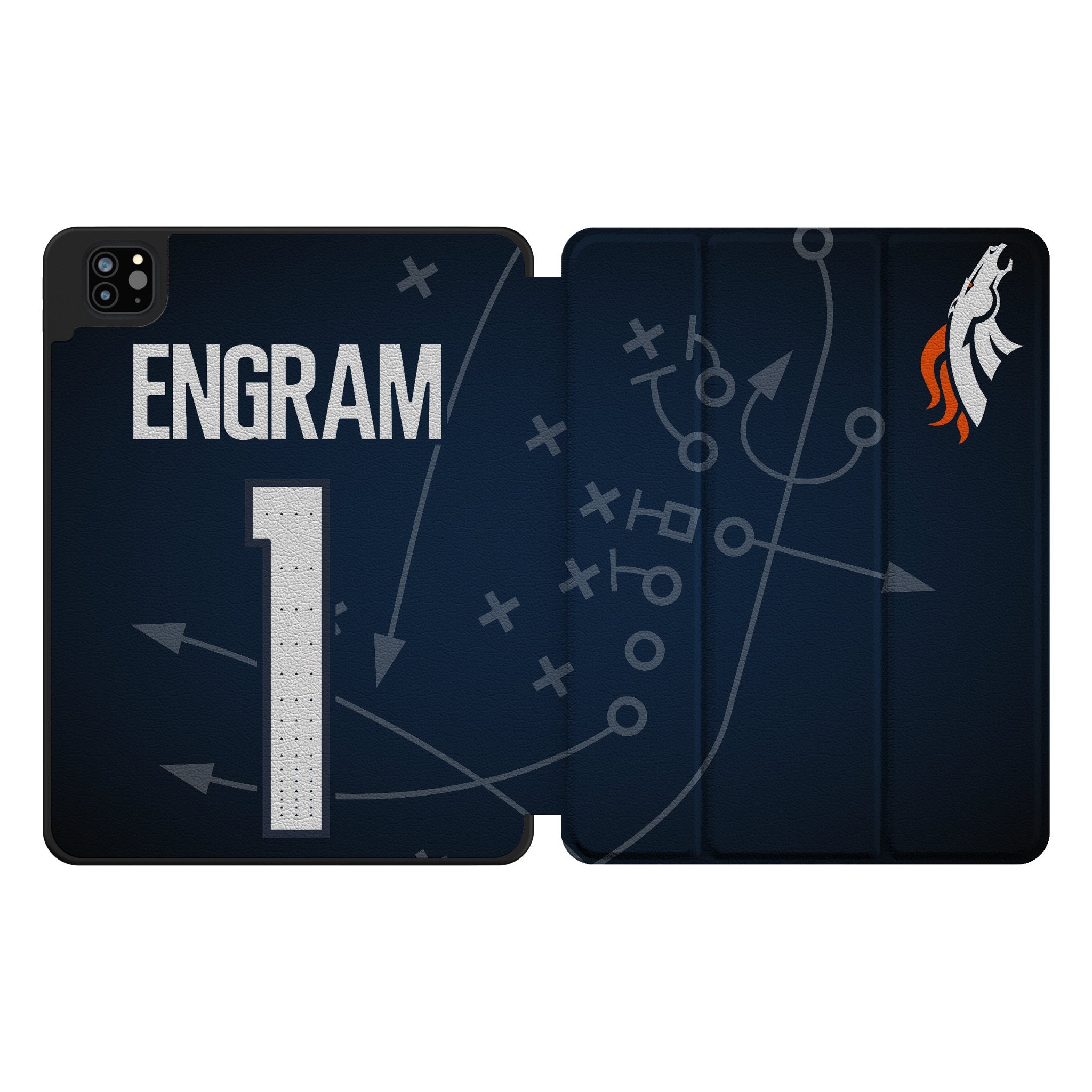 Evan Engram Denver Broncos 1 Game Tactic Tablet Case for Apple iPad - Sports Gifts, Sports Memorabilia, Sports Collectibles, Fan Shop
