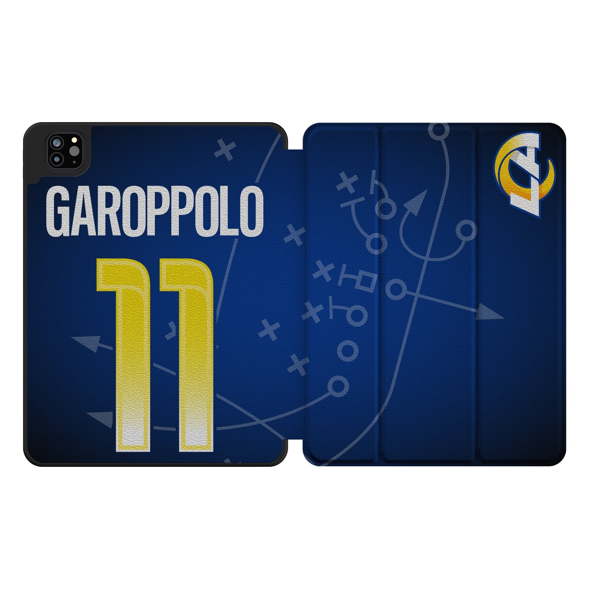 Jimmy Garoppolo Los Angeles Rams 11 Ready Tablet Case for Apple iPad - Sports Gifts, Sports Memorabilia, Sports Collectibles, Fan Shop