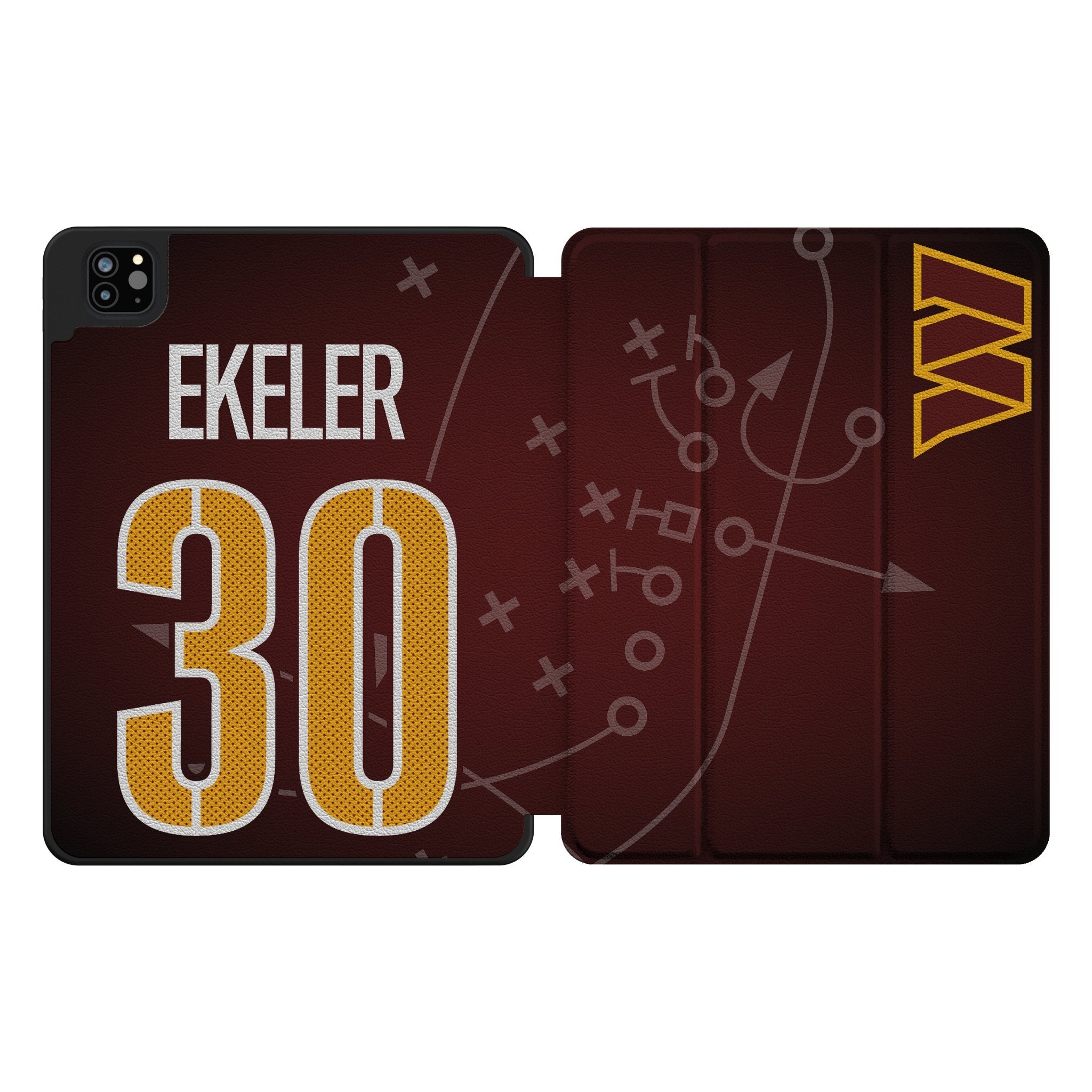 Austin Ekeler Washington Commanders 30 Ready Tablet Case for Apple iPad - Sports Gifts, Sports Memorabilia, Sports Collectibles, Fan Shop