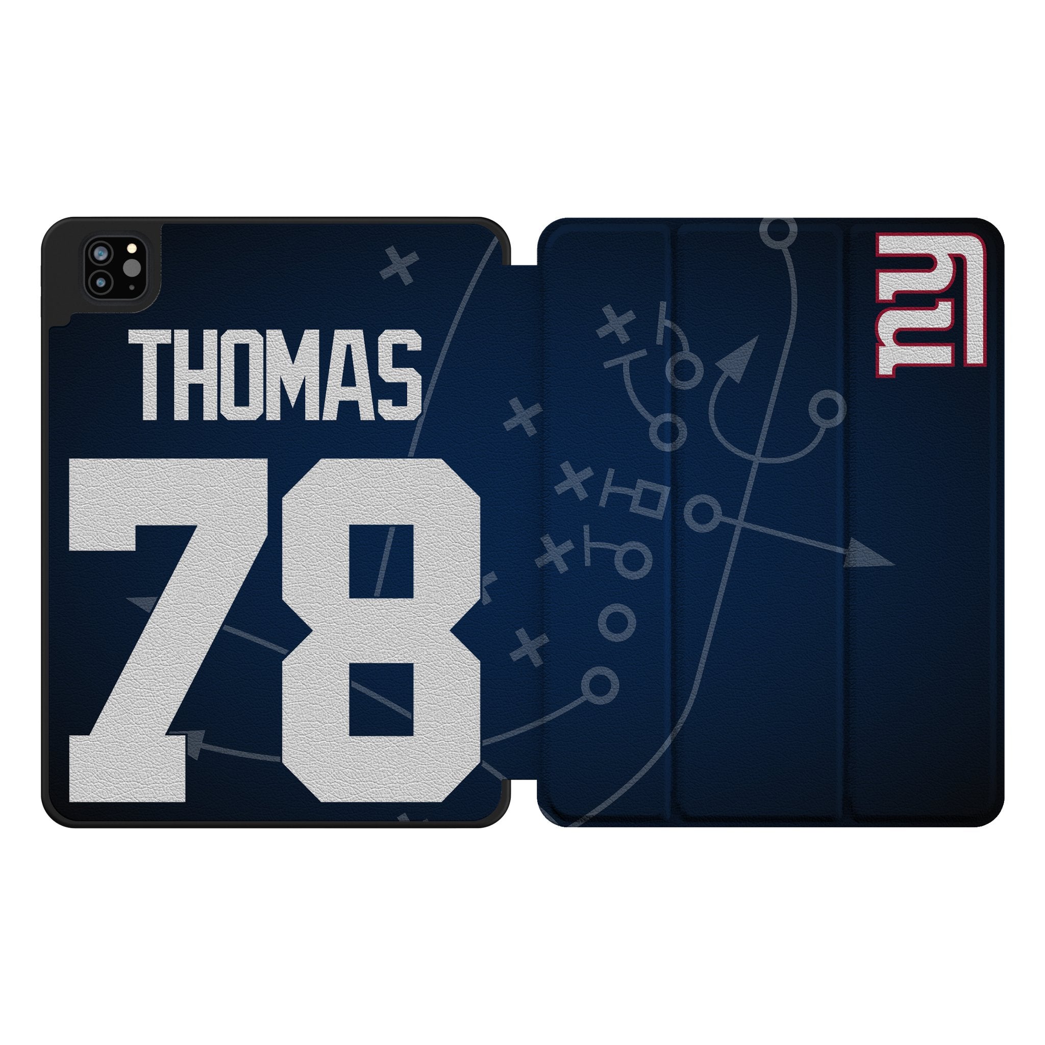 Andrew Thomas New York Giants 78 Ready Tablet Case for Apple iPad - Sports Gifts, Sports Memorabilia, Sports Collectibles, Fan Shop