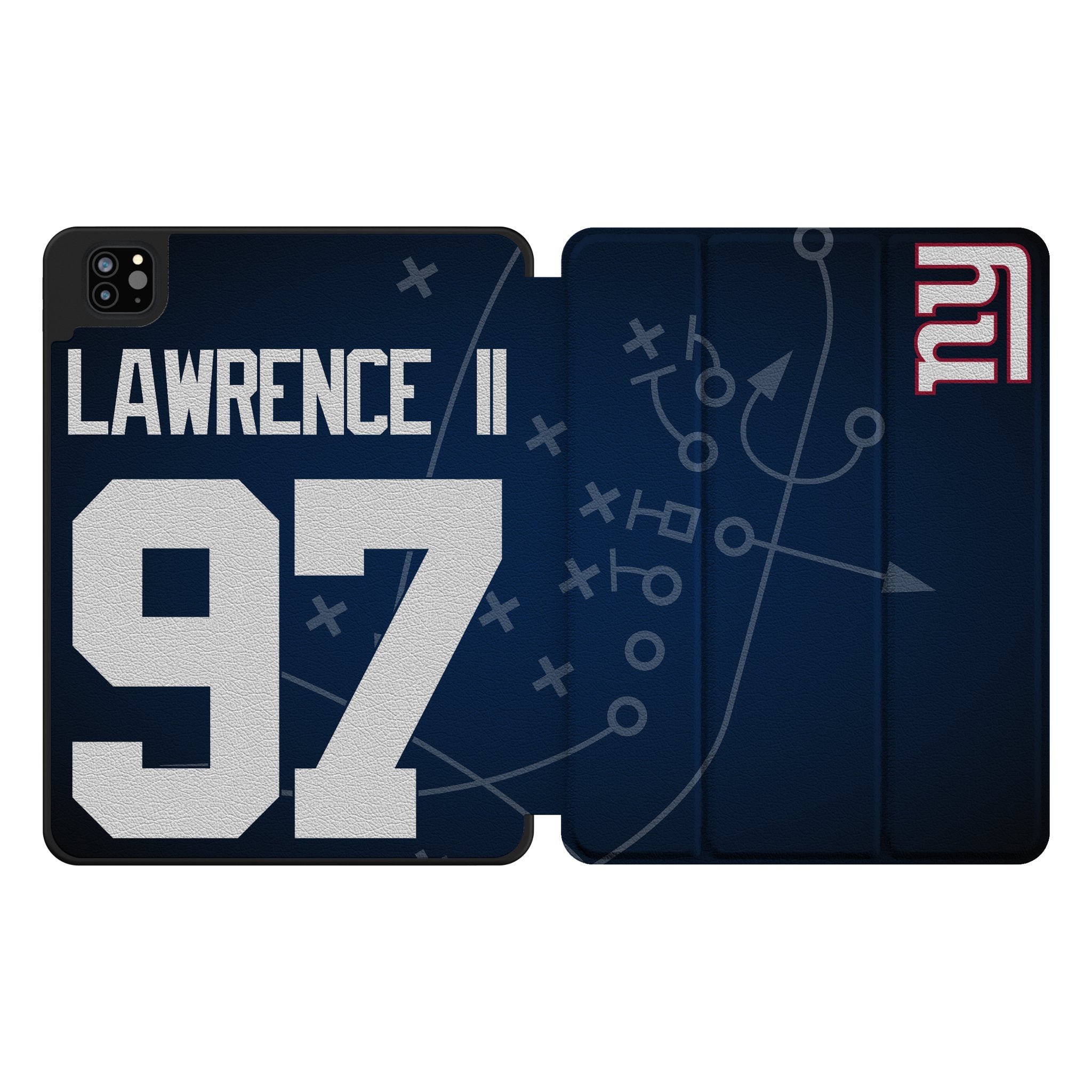 Dexter Lawrence II New York Giants 97 Ready Tablet Case for Apple iPad - Sports Gifts, Sports Memorabilia, Sports Collectibles, Fan Shop