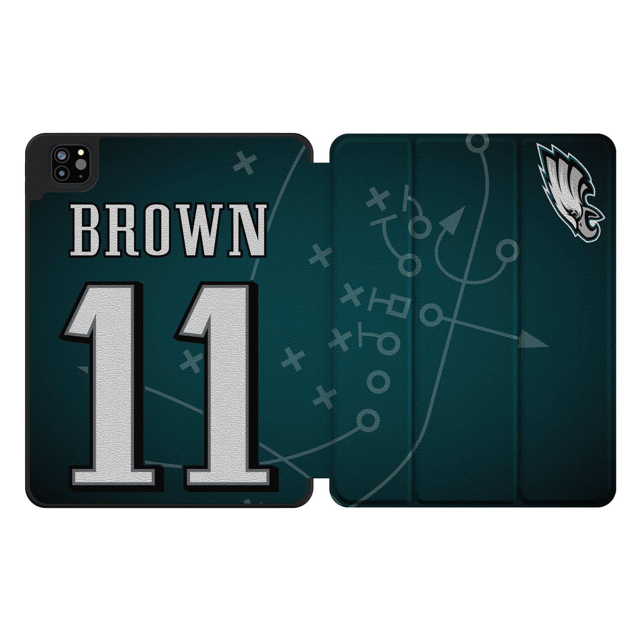 A.J. Brown Philadelphia Eagles 11 Ready Tablet Case for Apple iPad - Sports Gifts, Sports Memorabilia, Sports Collectibles, Fan Shop