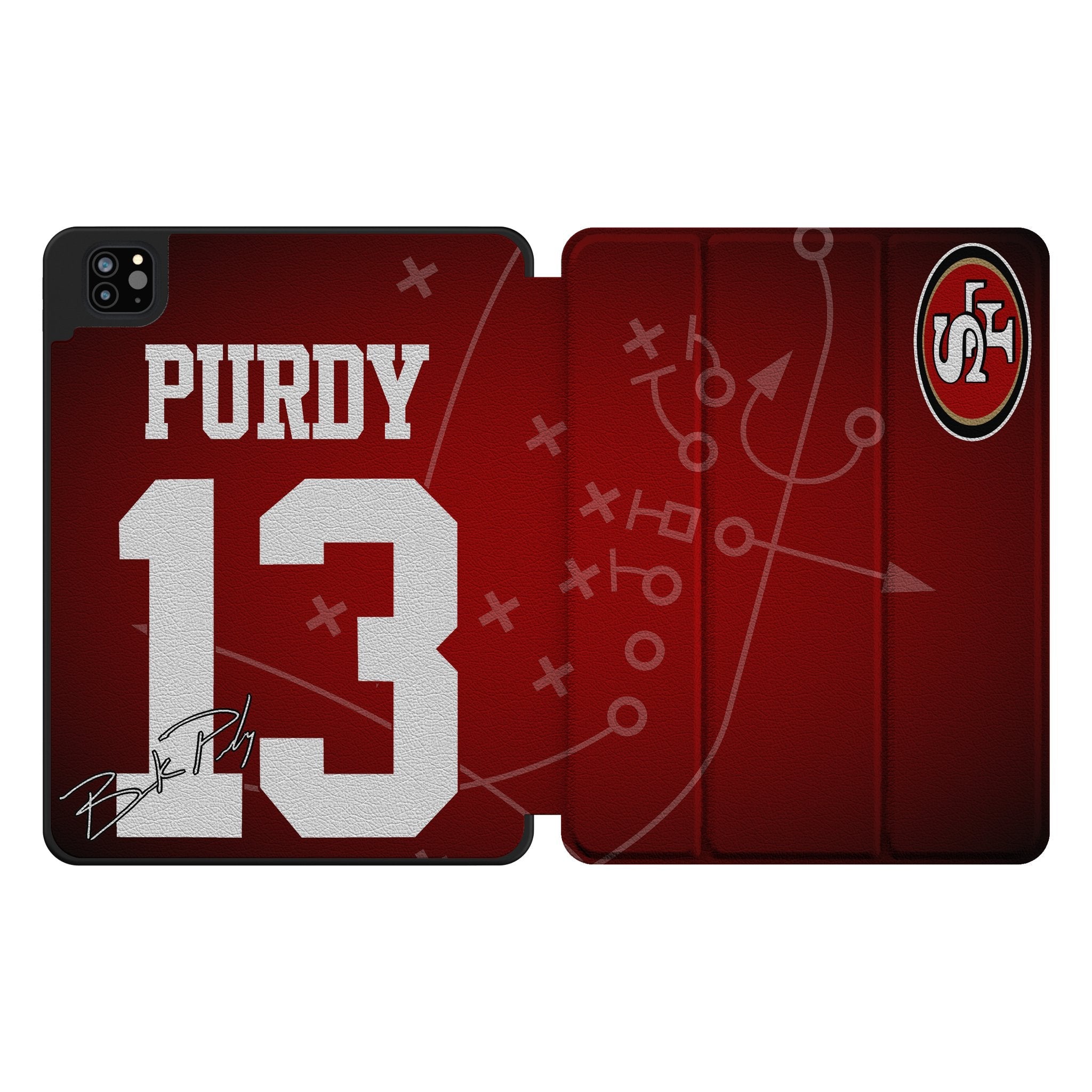 Brock Purdy San Francisco 49ers 13 Ready Tablet Case for Apple iPad - Sports Gifts, Sports Memorabilia, Sports Collectibles, Fan Shop