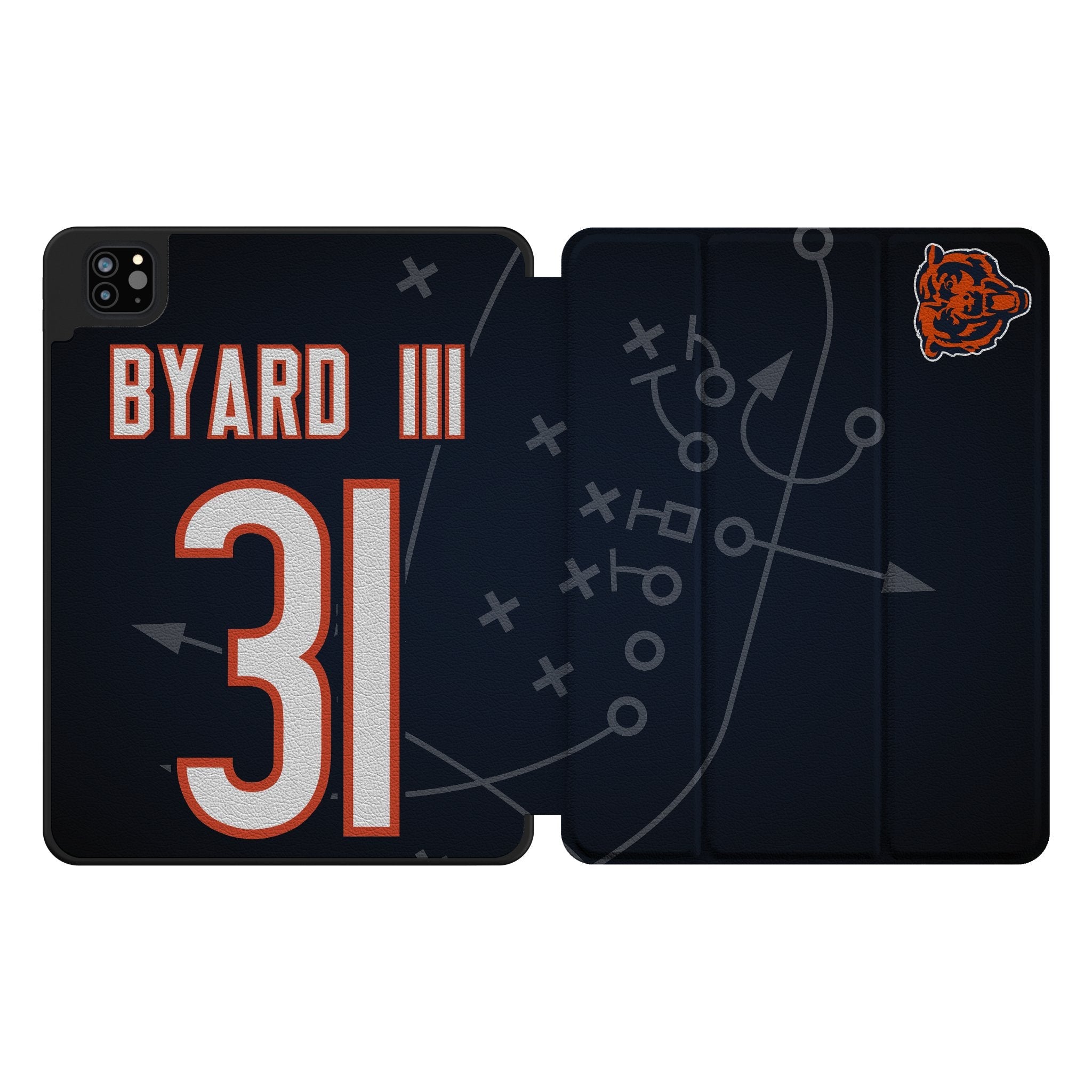 Kevin Byard III Chicago Bears 31 Ready Tablet Case for Apple iPad - Sports Gifts, Sports Memorabilia, Sports Collectibles, Fan Shop