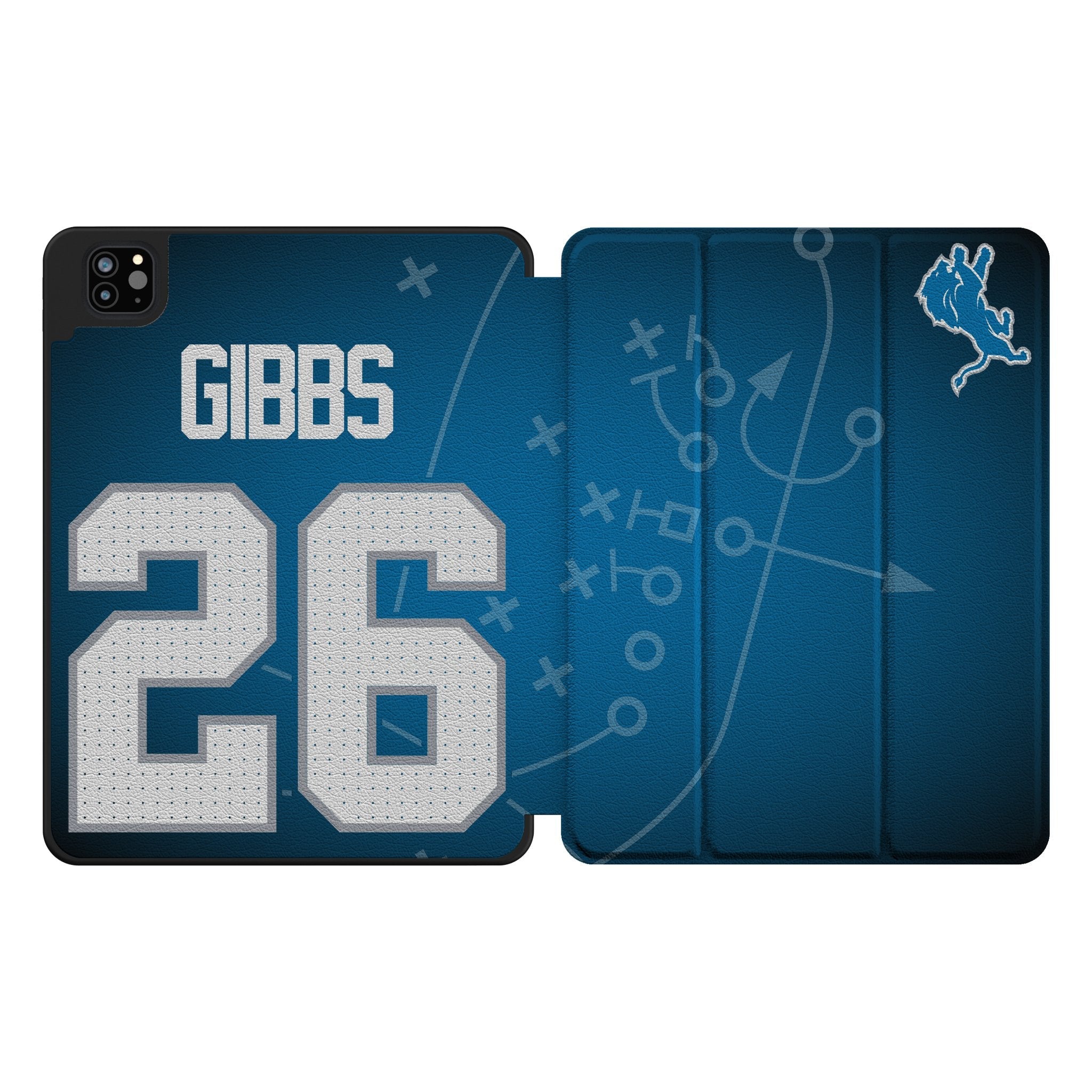 Jahmyr Gibbs Detroit Lions 26 Game Tactic Tablet Case for Apple iPad - Sports Gifts, Sports Memorabilia, Sports Collectibles, Fan Shop