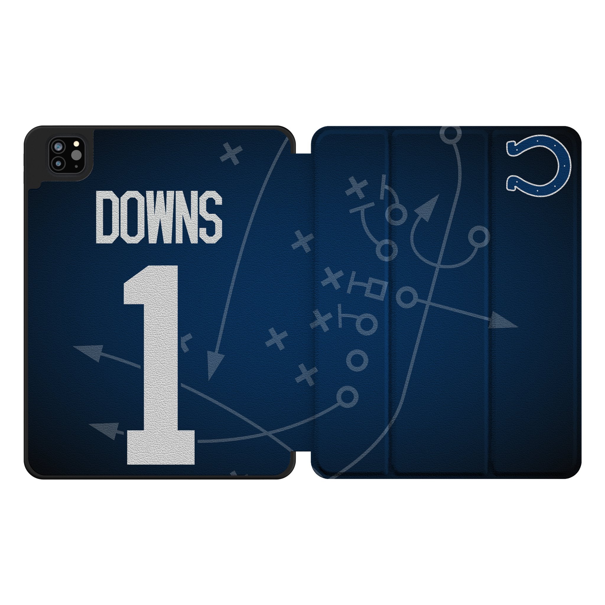 Josh Downs Indianapolis Colts 1 Ready Tablet Case for Apple iPad - Sports Gifts, Sports Memorabilia, Sports Collectibles, Fan Shop