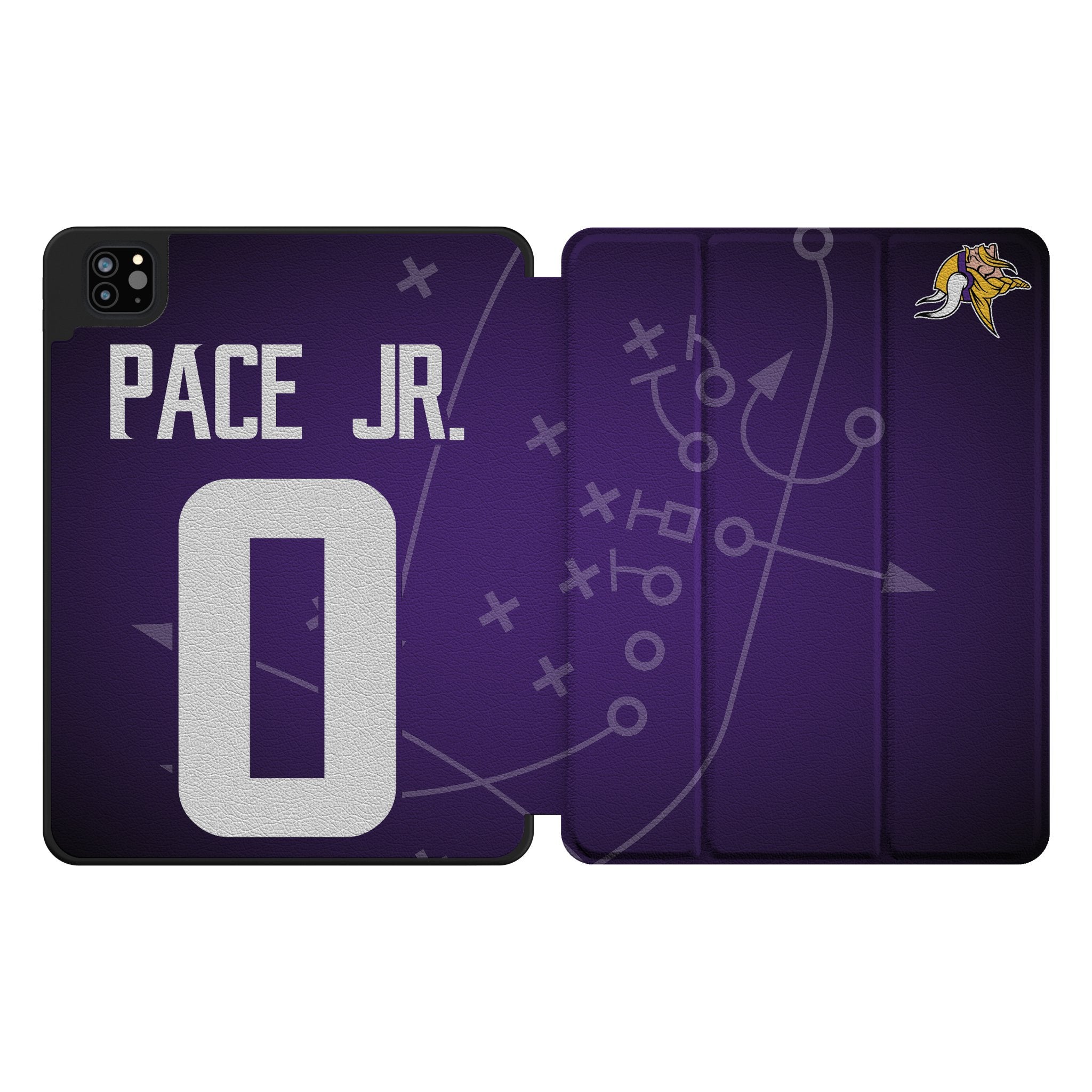 Ivan Pace Jr. Minnesota Vikings 0 Ready Tablet Case for Apple iPad - Sports Gifts, Sports Memorabilia, Sports Collectibles, Fan Shop