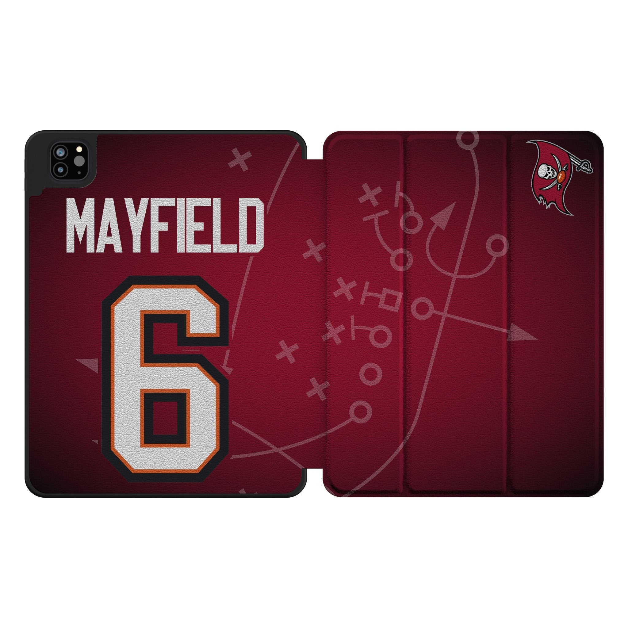 Baker Mayfield Tampa Bay Buccaneers 6 Ready Tablet Case for Apple iPad - Sports Gifts, Sports Memorabilia, Sports Collectibles, Fan Shop