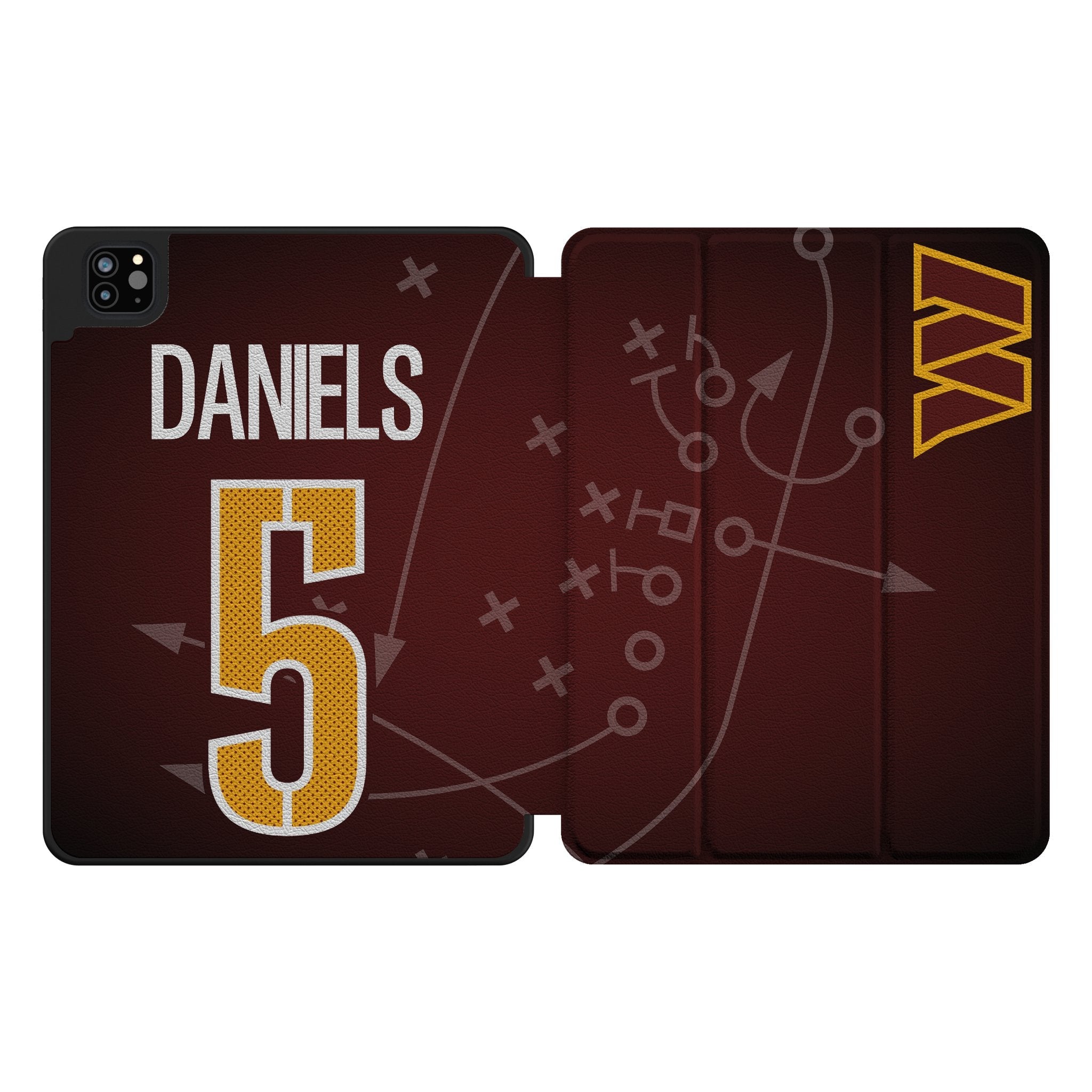 Jayden Daniels Washington Commanders 5 Ready Tablet Case for Apple iPad - Sports Gifts, Sports Memorabilia, Sports Collectibles, Fan Shop