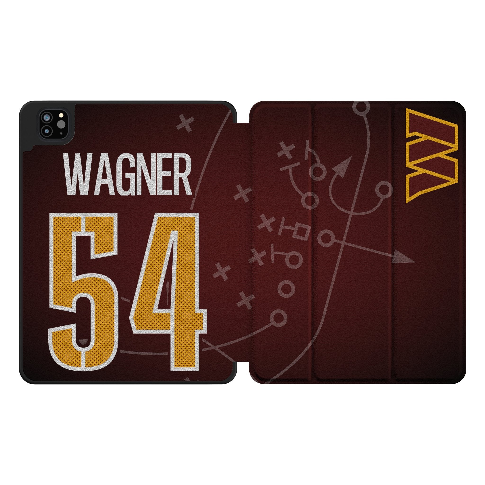 Bobby Wagner Washington Commanders 54 Ready Tablet Case for Apple iPad - Sports Gifts, Sports Memorabilia, Sports Collectibles, Fan Shop