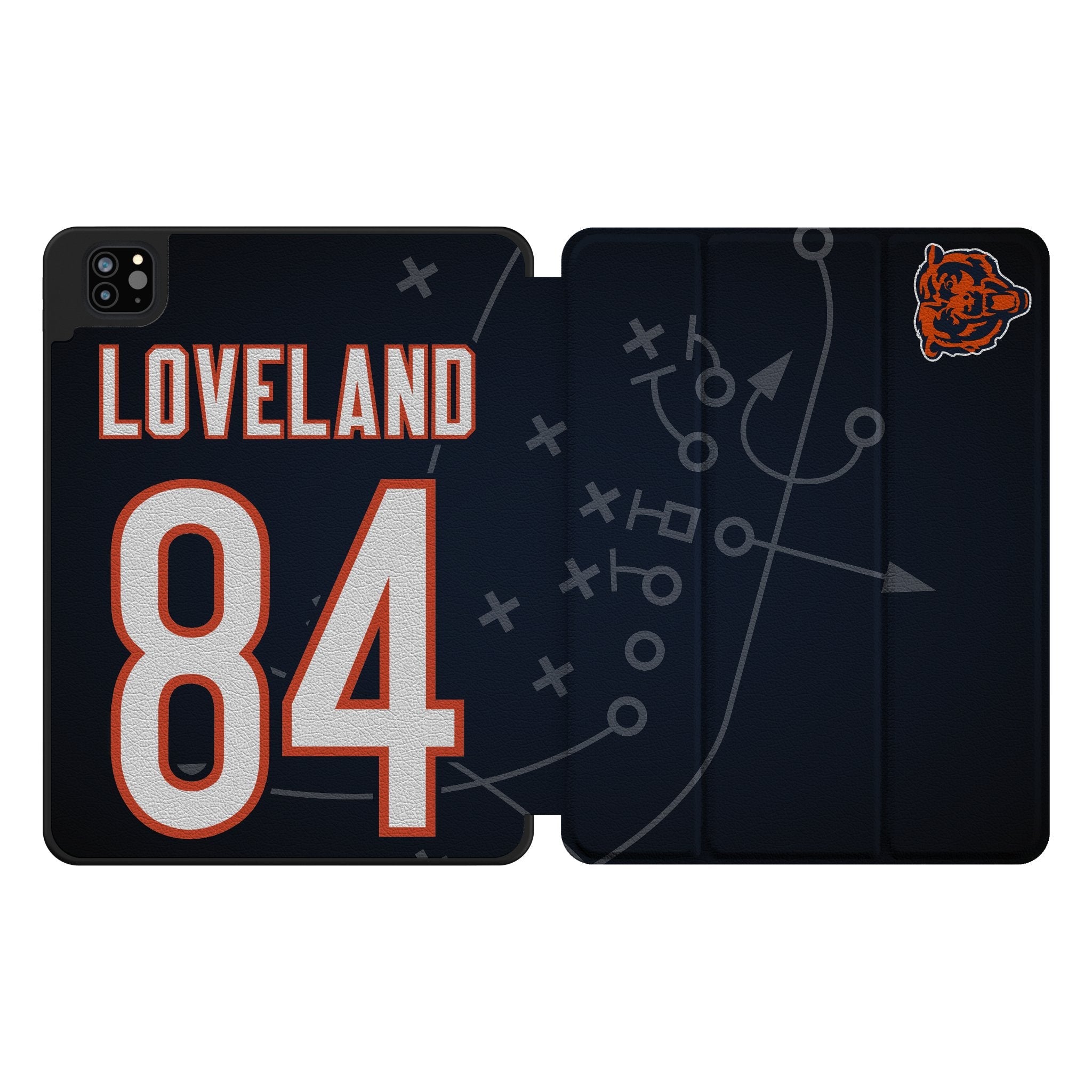 Colston Loveland Chicago Bears 84 Game Tactic Tablet Case for Apple iPad - Sports Gifts, Sports Memorabilia, Sports Collectibles, Fan Shop