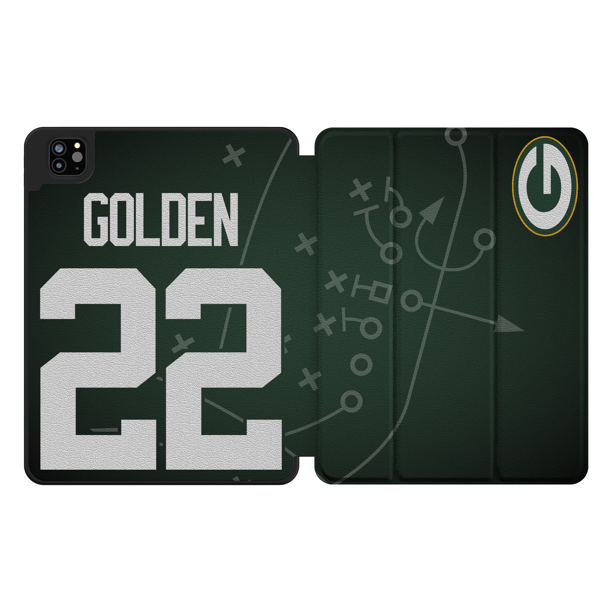 Matthew Golden Green Bay Packers 22 Game Tactic Tablet Case for Apple iPad - Sports Gifts, Sports Memorabilia, Sports Collectibles, Fan Shop