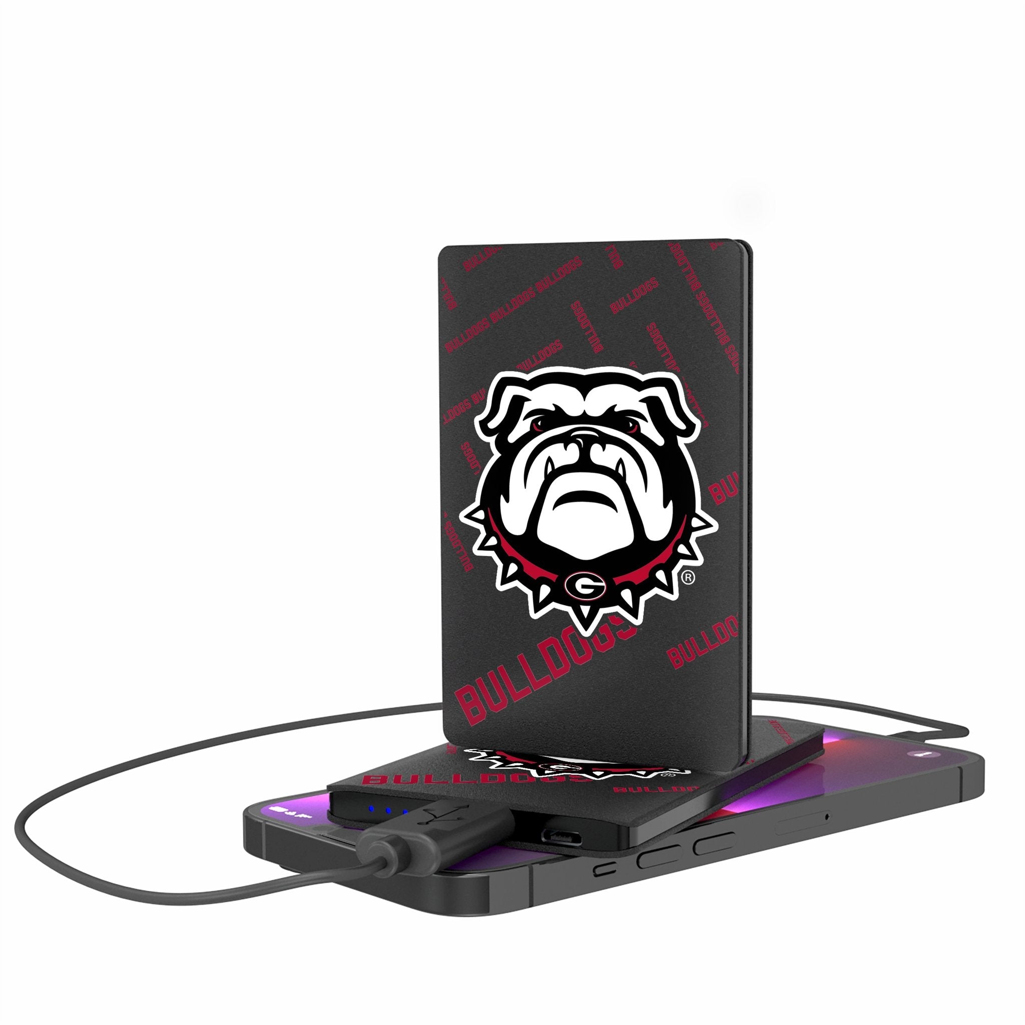 University of Georgia Bulldogs Uga Quadtile 2500mAh Credit Card Powerbank - Sports Gifts, Sports Memorabilia, Sports Collectibles, Fan Shop