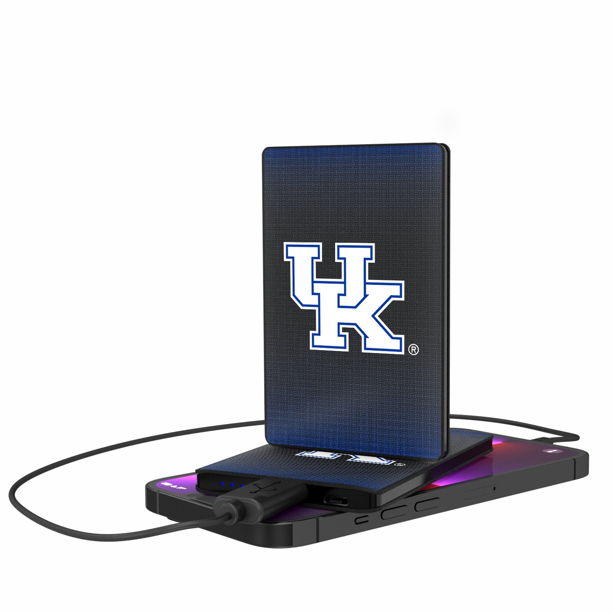 University of Kentucky Wildcats Linen 2500mAh Credit Card Powerbank - Sports Gifts, Sports Memorabilia, Sports Collectibles, Fan Shop