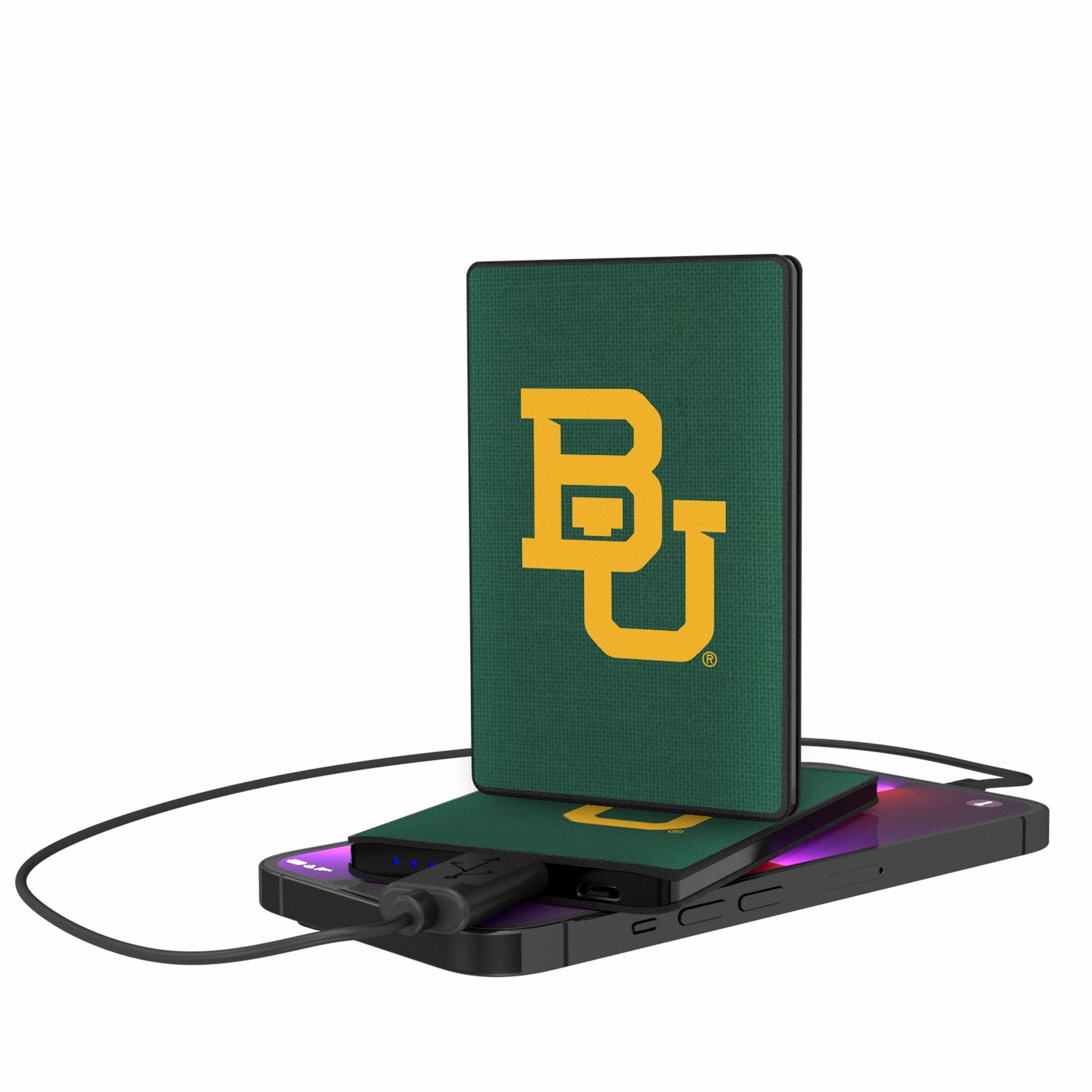 Baylor University Bears Solid 2500mAh Credit Card Powerbank - Sports Gifts, Sports Memorabilia, Sports Collectibles, Fan Shop