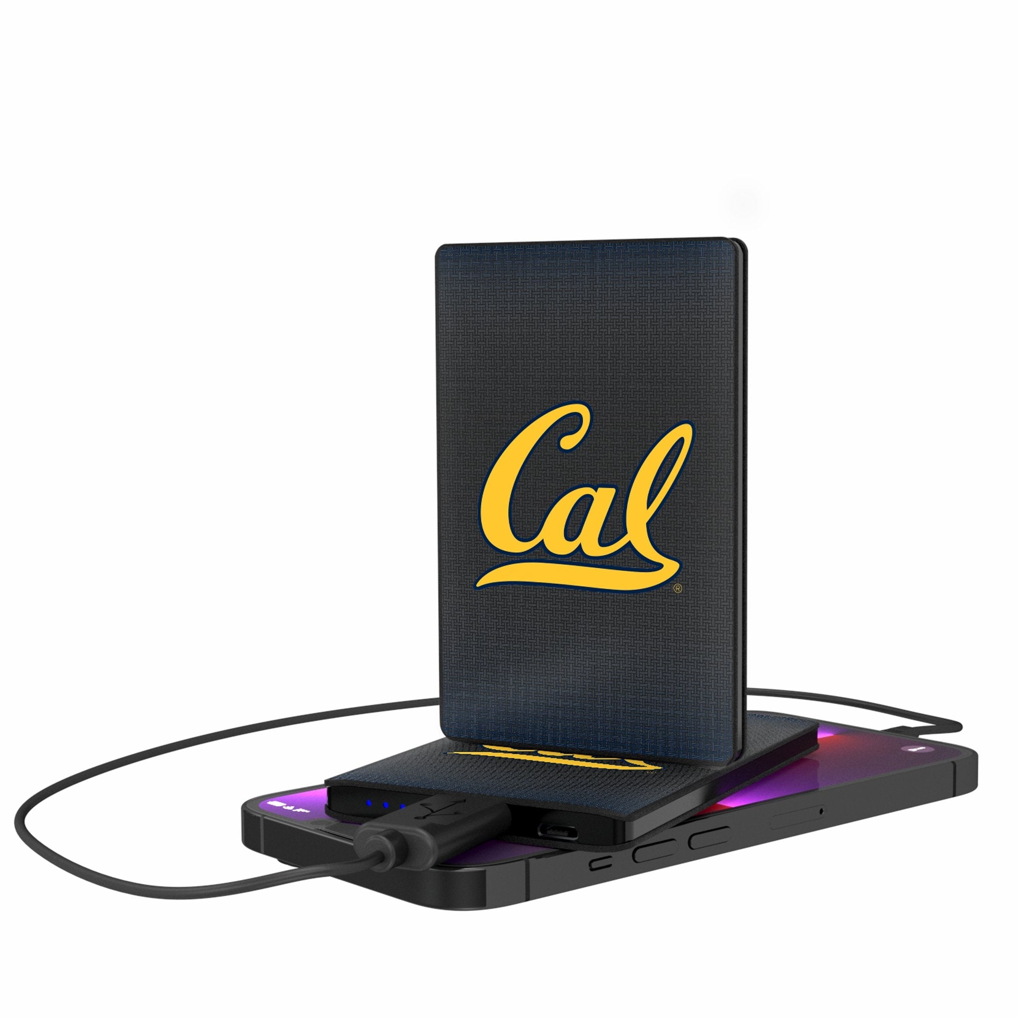 University of California Berkeley Golden Bears Linen 2500mAh Credit Card Powerbank - Sports Gifts, Sports Memorabilia, Sports Collectibles, Fan Shop