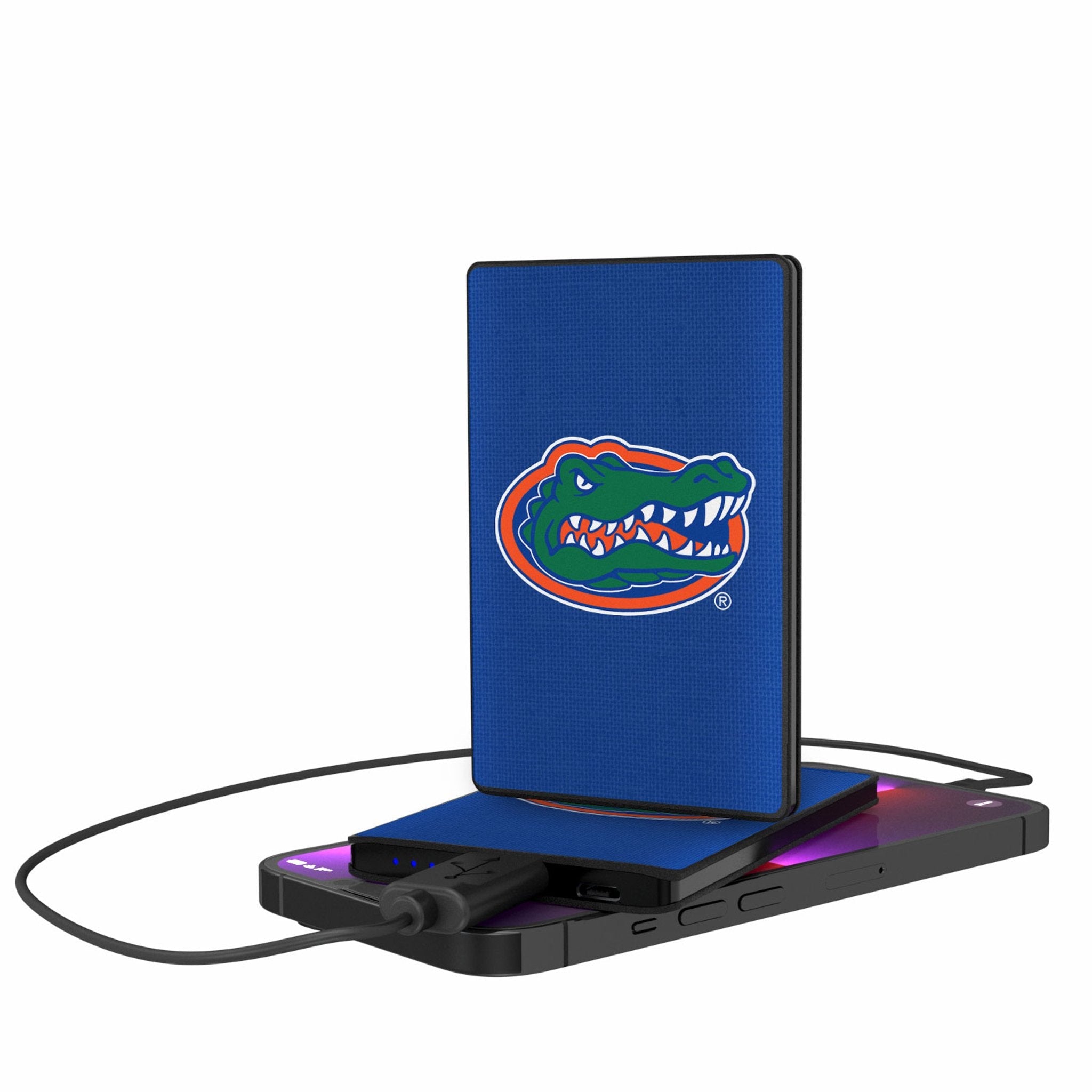 University of Florida Gators Solid 2500mAh Credit Card Powerbank - Sports Gifts, Sports Memorabilia, Sports Collectibles, Fan Shop