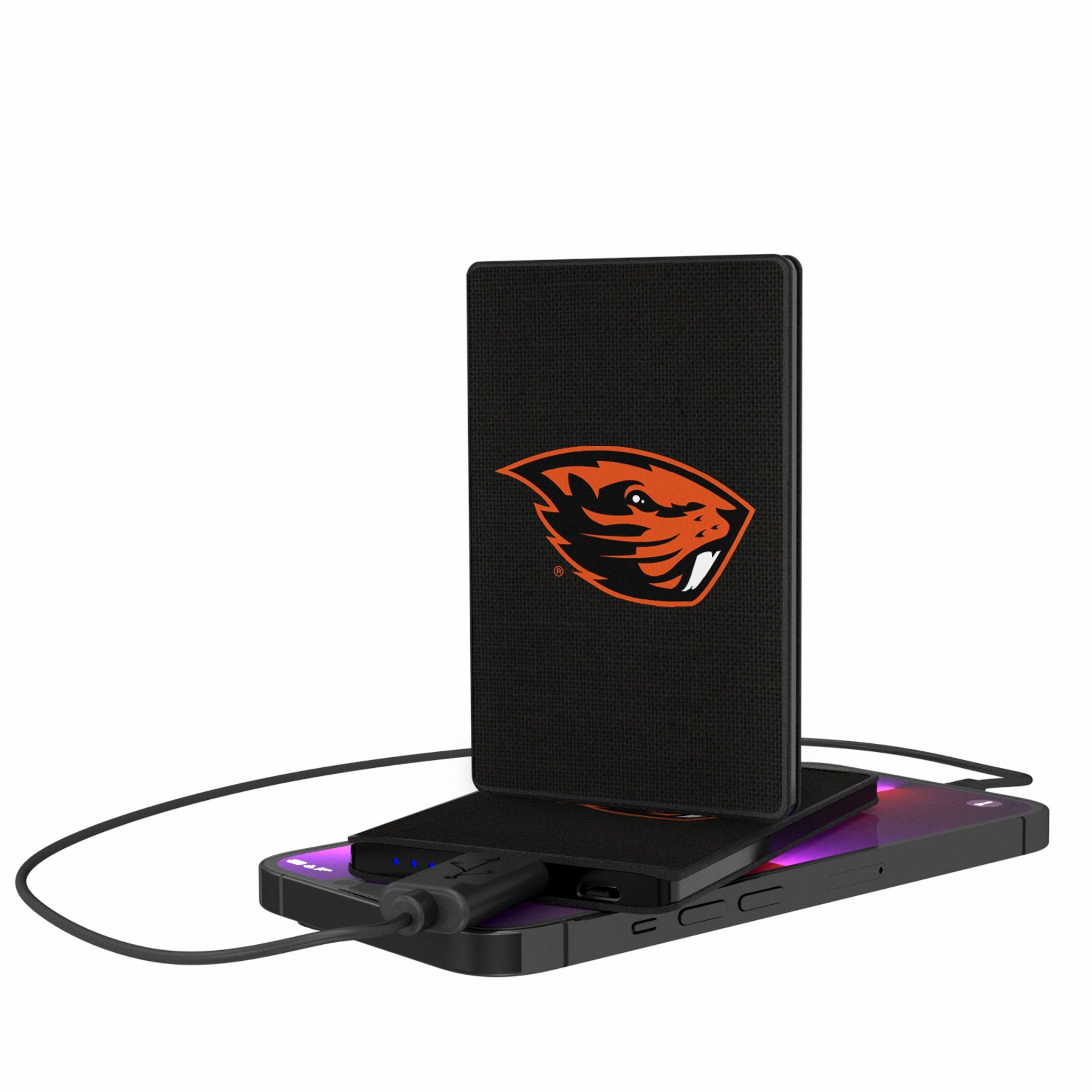Oregon State University Beavers Solid 2500mAh Credit Card Powerbank - Sports Gifts, Sports Memorabilia, Sports Collectibles, Fan Shop