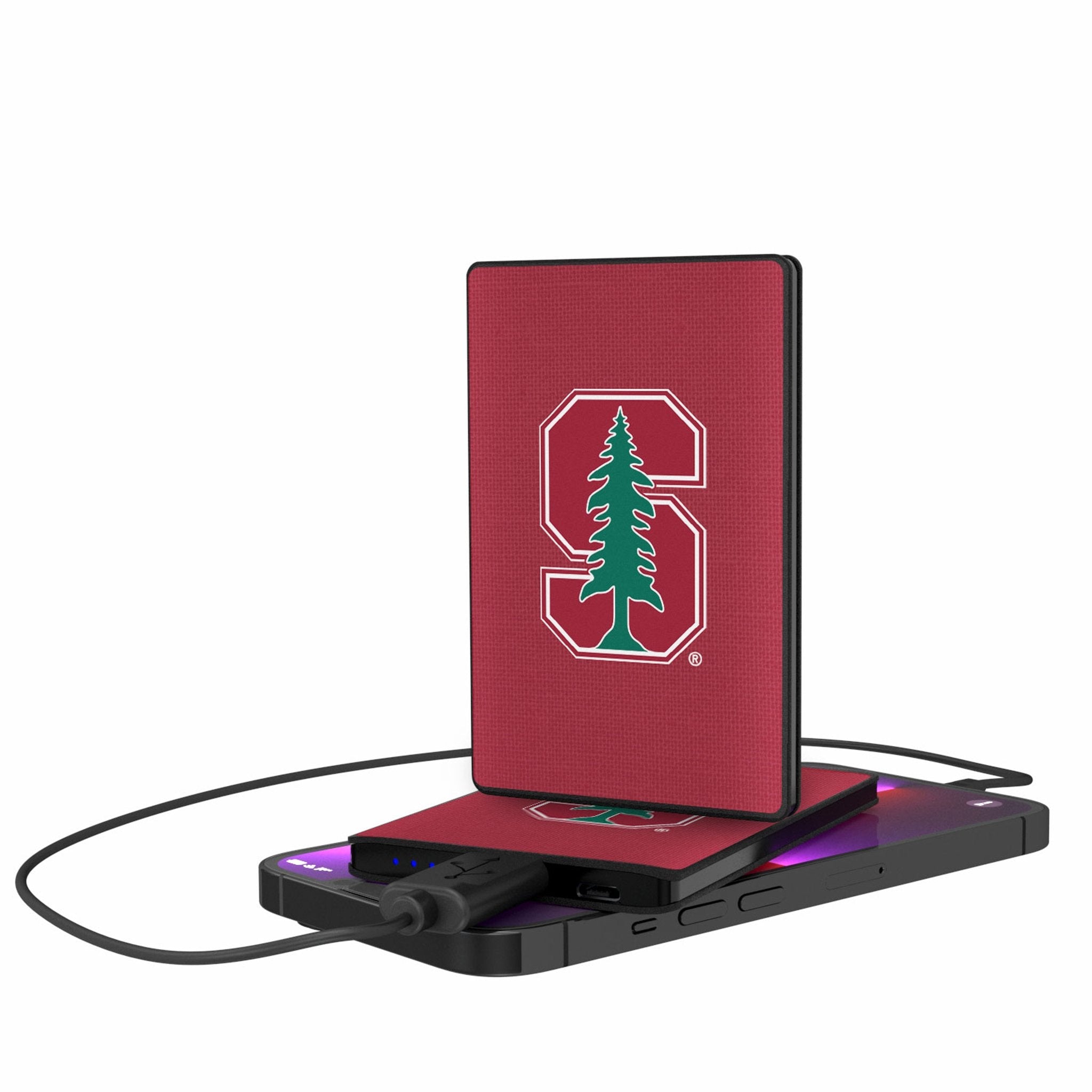 Stanford University Cardinal Solid 2500mAh Credit Card Powerbank - Sports Gifts, Sports Memorabilia, Sports Collectibles, Fan Shop