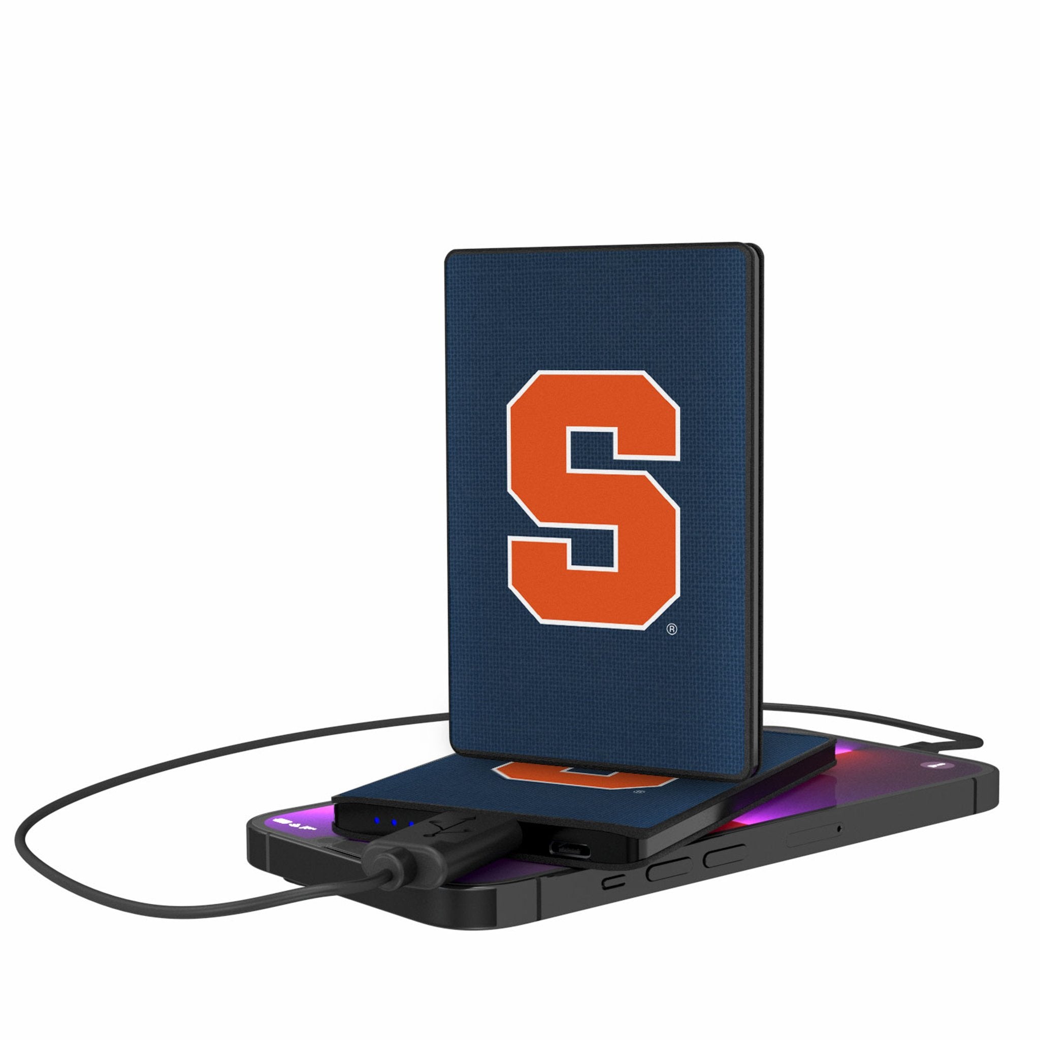 Syracuse University Orange Solid 2500mAh Credit Card Powerbank - Sports Gifts, Sports Memorabilia, Sports Collectibles, Fan Shop