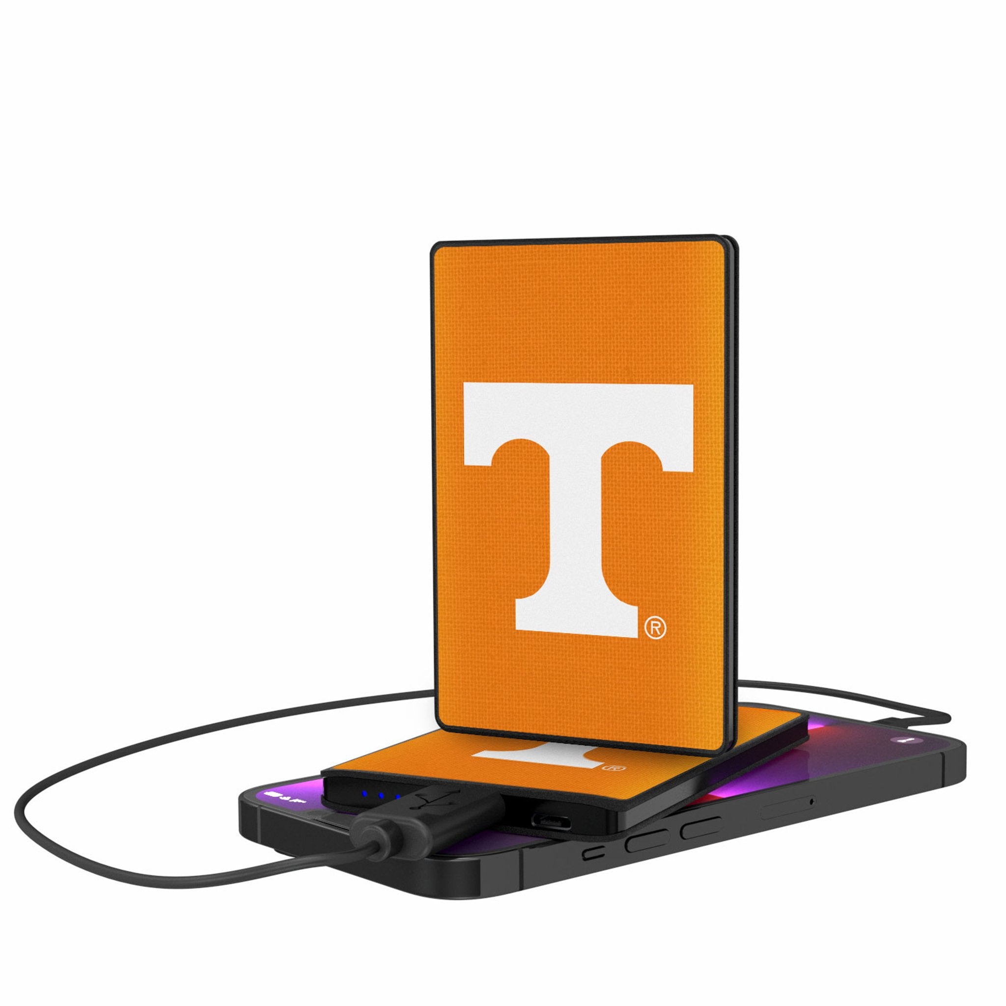 University of Tennessee Volunteers Solid 2500mAh Credit Card Powerbank - Sports Gifts, Sports Memorabilia, Sports Collectibles, Fan Shop
