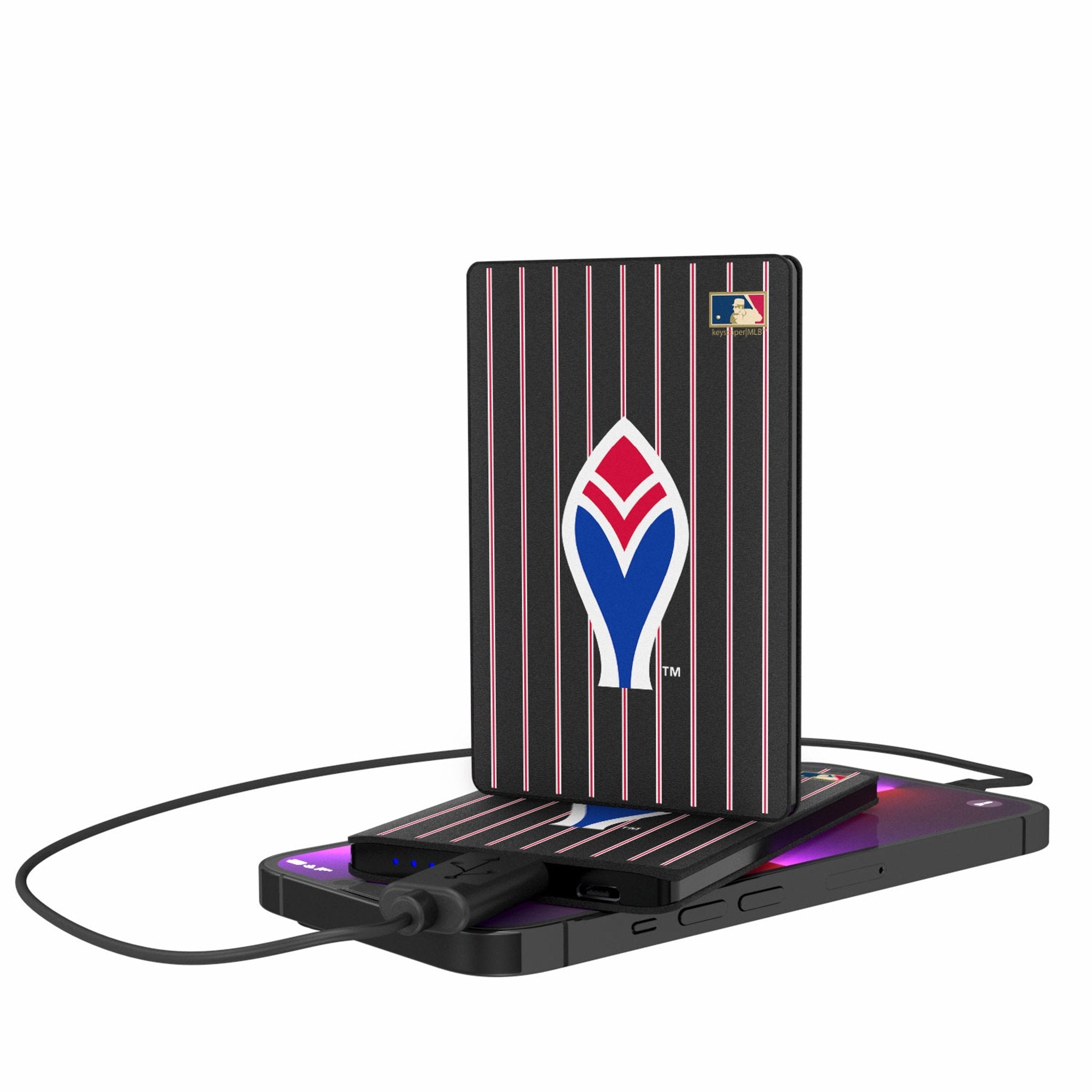 Atlanta Braves 1972-1975 - Cooperstown Collection Pinstripe 2500mAh Credit Card Powerbank - Sports Gifts, Sports Memorabilia, Sports Collectibles, Fan Shop