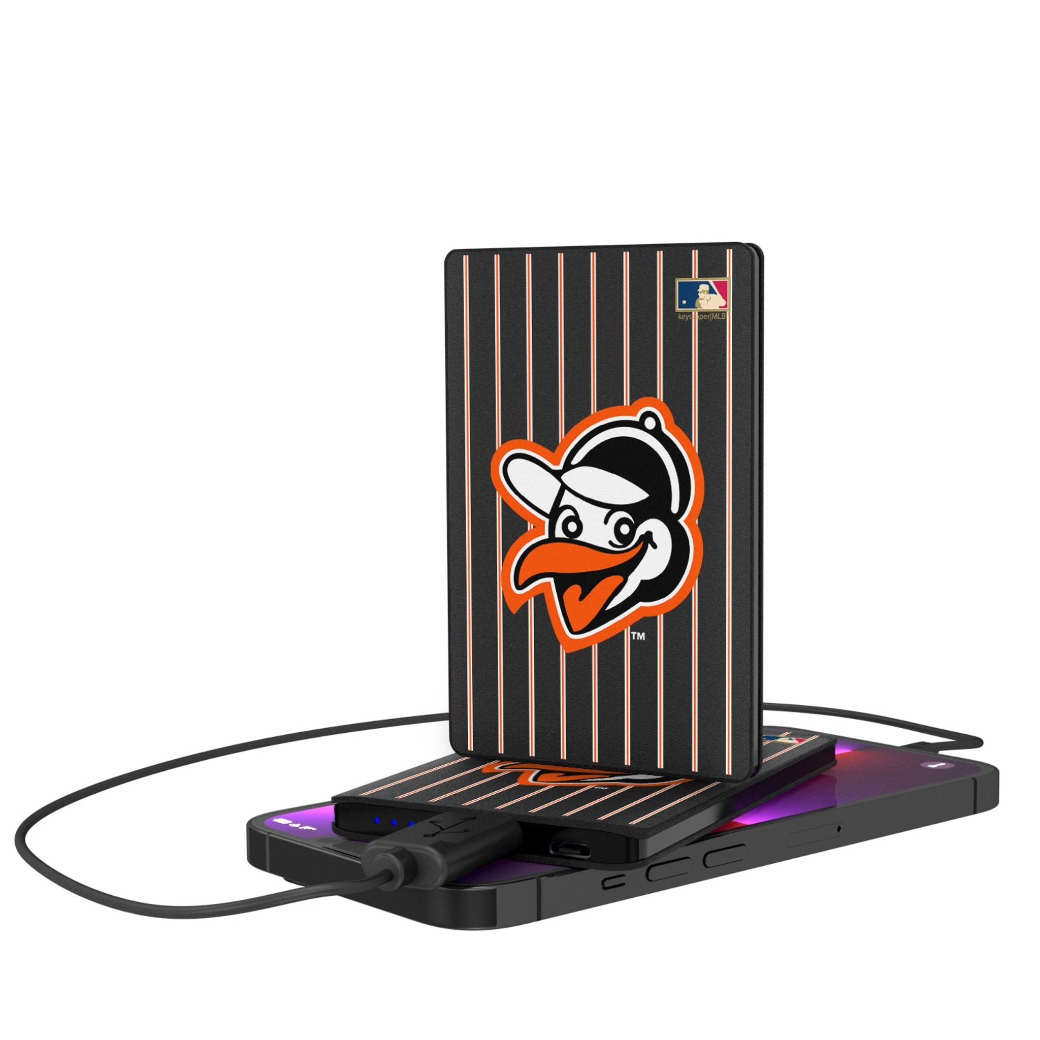 Baltimore Orioles 1955 - Cooperstown Collection Pinstripe 2500mAh Credit Card Powerbank - Sports Gifts, Sports Memorabilia, Sports Collectibles, Fan Shop