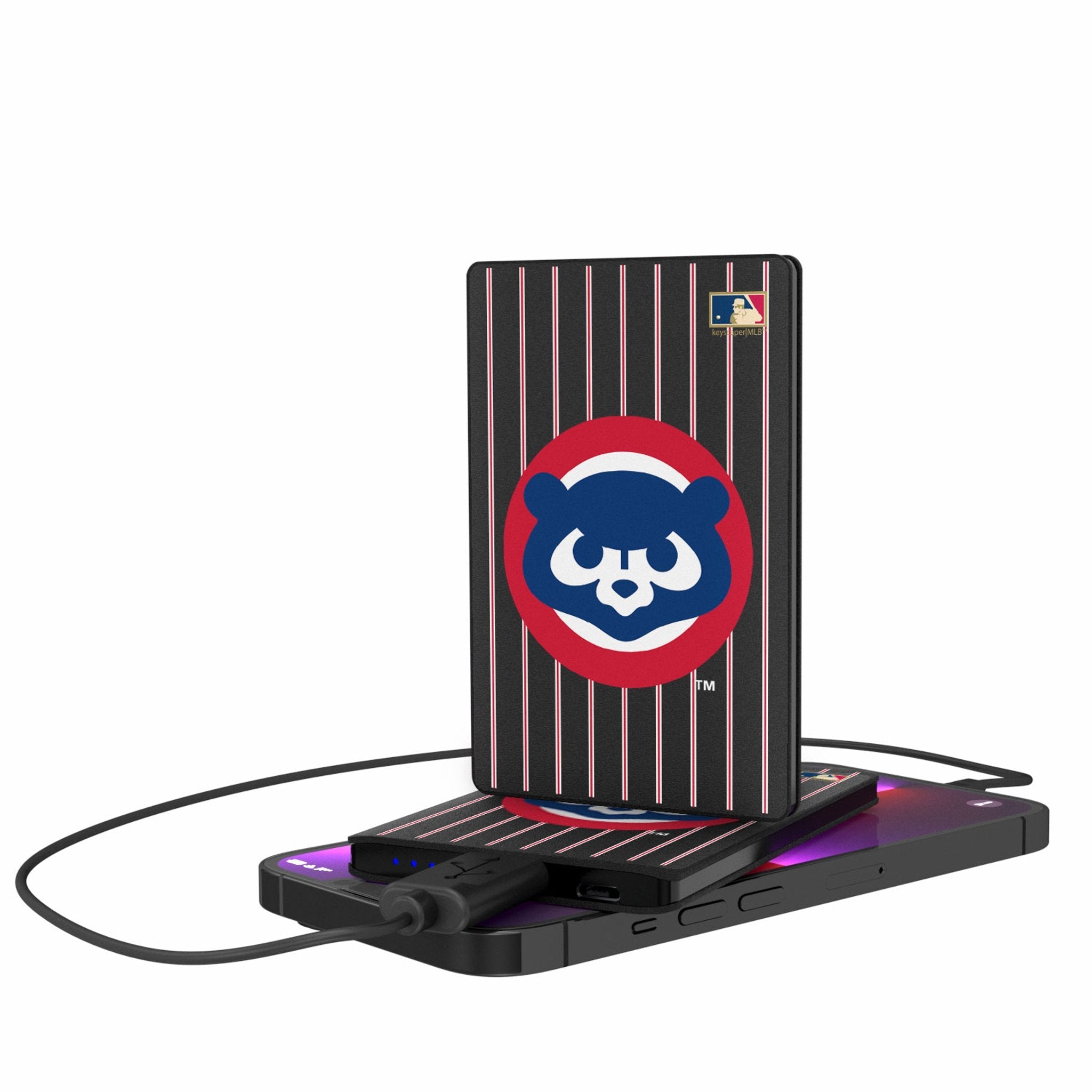 Chicago Cubs Home 1979-1993 - Cooperstown Collection Pinstripe 2500mAh Credit Card Powerbank - Sports Gifts, Sports Memorabilia, Sports Collectibles, Fan Shop
