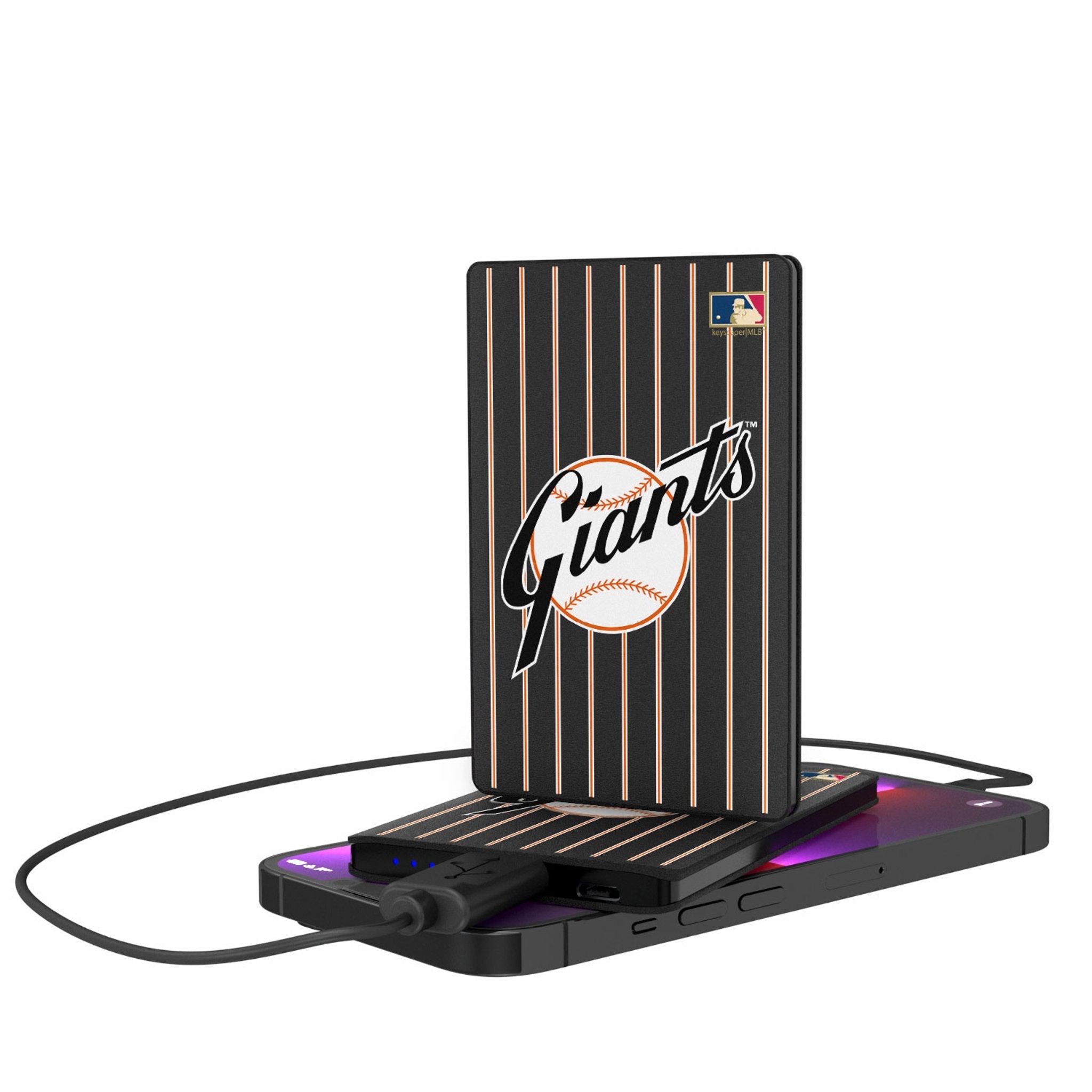 San Francisco Giants 1958-1967 - Cooperstown Collection Pinstripe 2500mAh Credit Card Powerbank - Sports Gifts, Sports Memorabilia, Sports Collectibles, Fan Shop