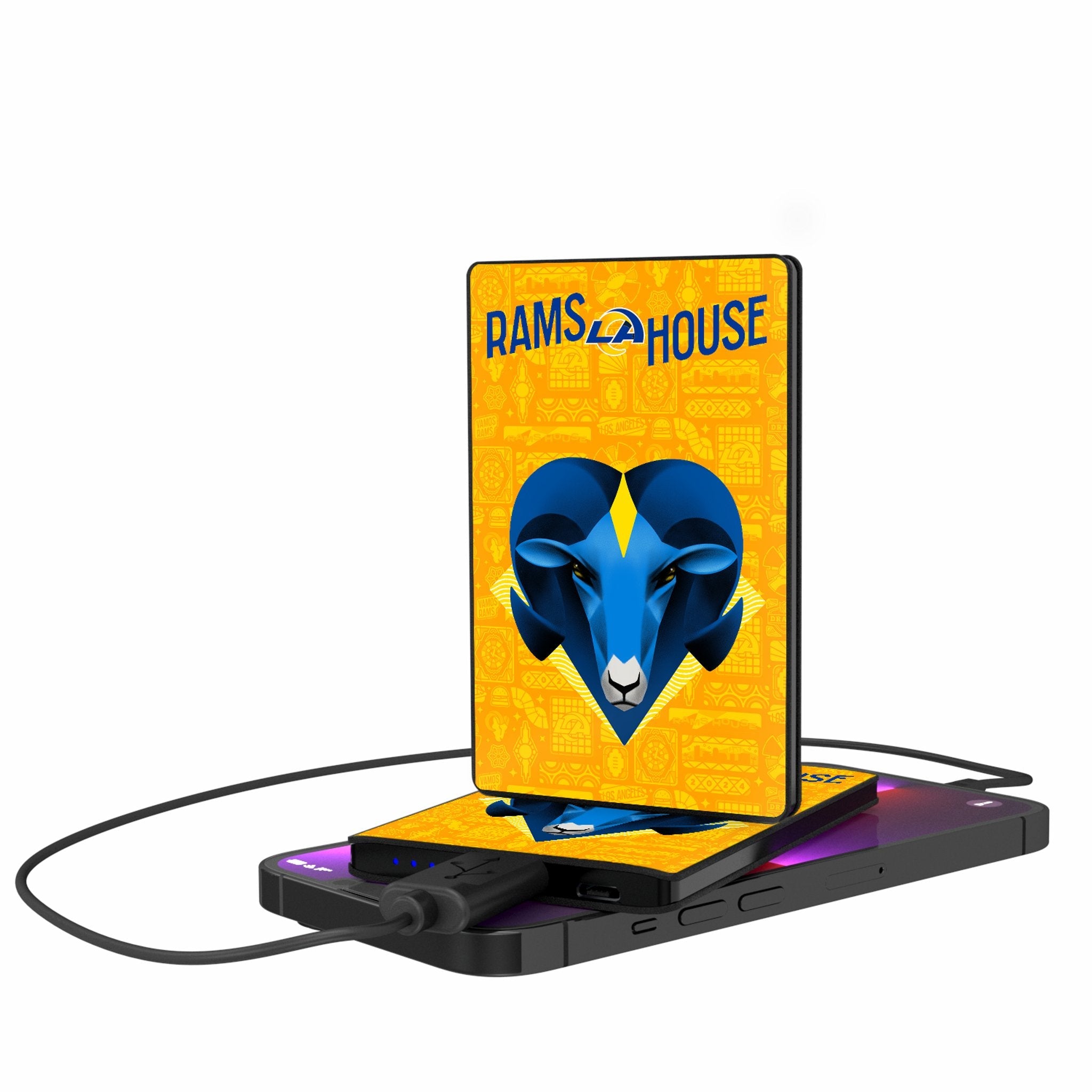 Los Angeles Rams 2024 Illustrated Limited Edition 2500mAh Credit Card Powerbank - Sports Gifts, Sports Memorabilia, Sports Collectibles, Fan Shop