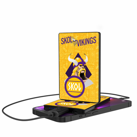 Minnesota Vikings 2024 Illustrated Limited Edition 2500mAh Credit Card Powerbank-0