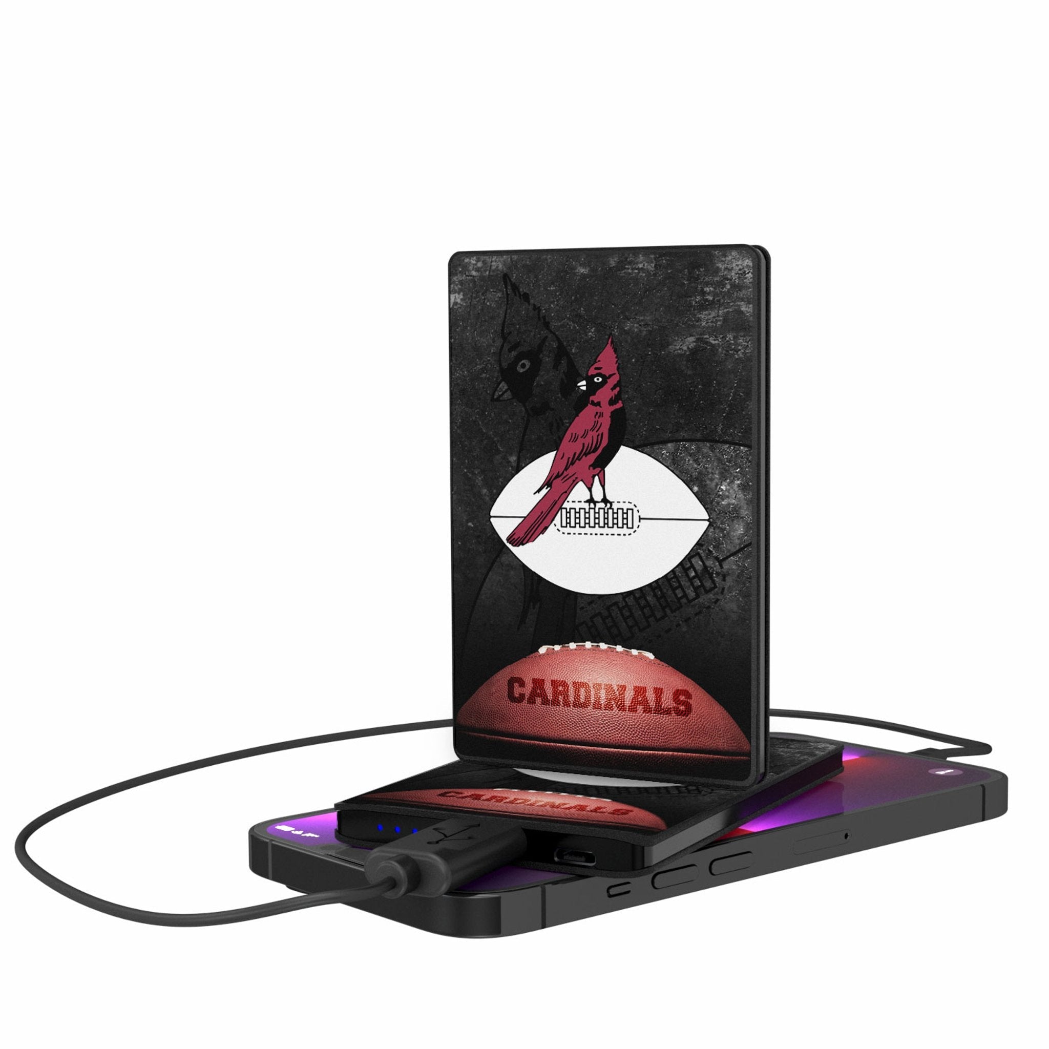 Chicago Cardinals 1947-1959 Historic Collection Legendary 2500mAh Credit Card Powerbank - Sports Gifts, Sports Memorabilia, Sports Collectibles, Fan Shop