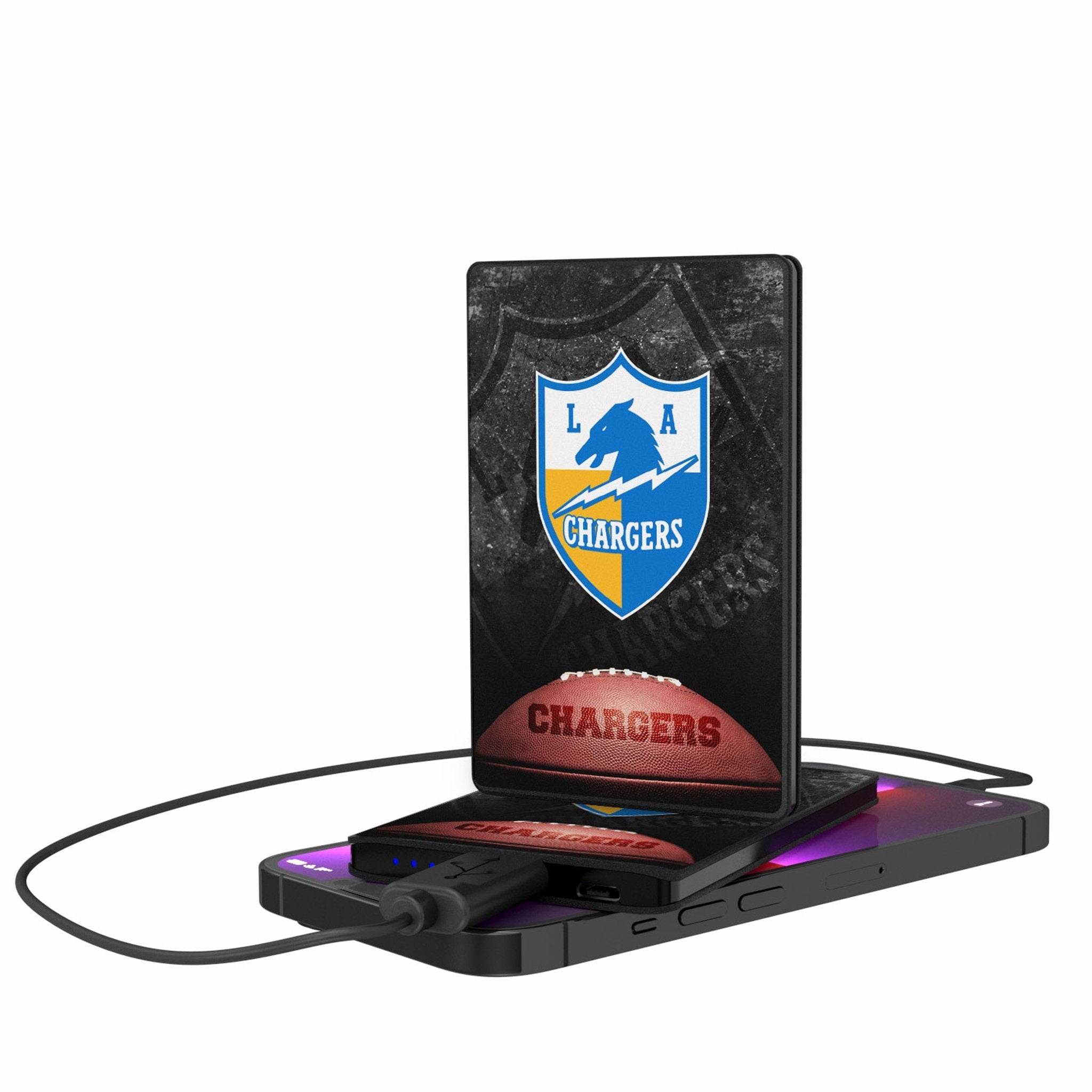 Los Angeles Chargers Historic Collection Legendary 2500mAh Credit Card Powerbank - Sports Gifts, Sports Memorabilia, Sports Collectibles, Fan Shop