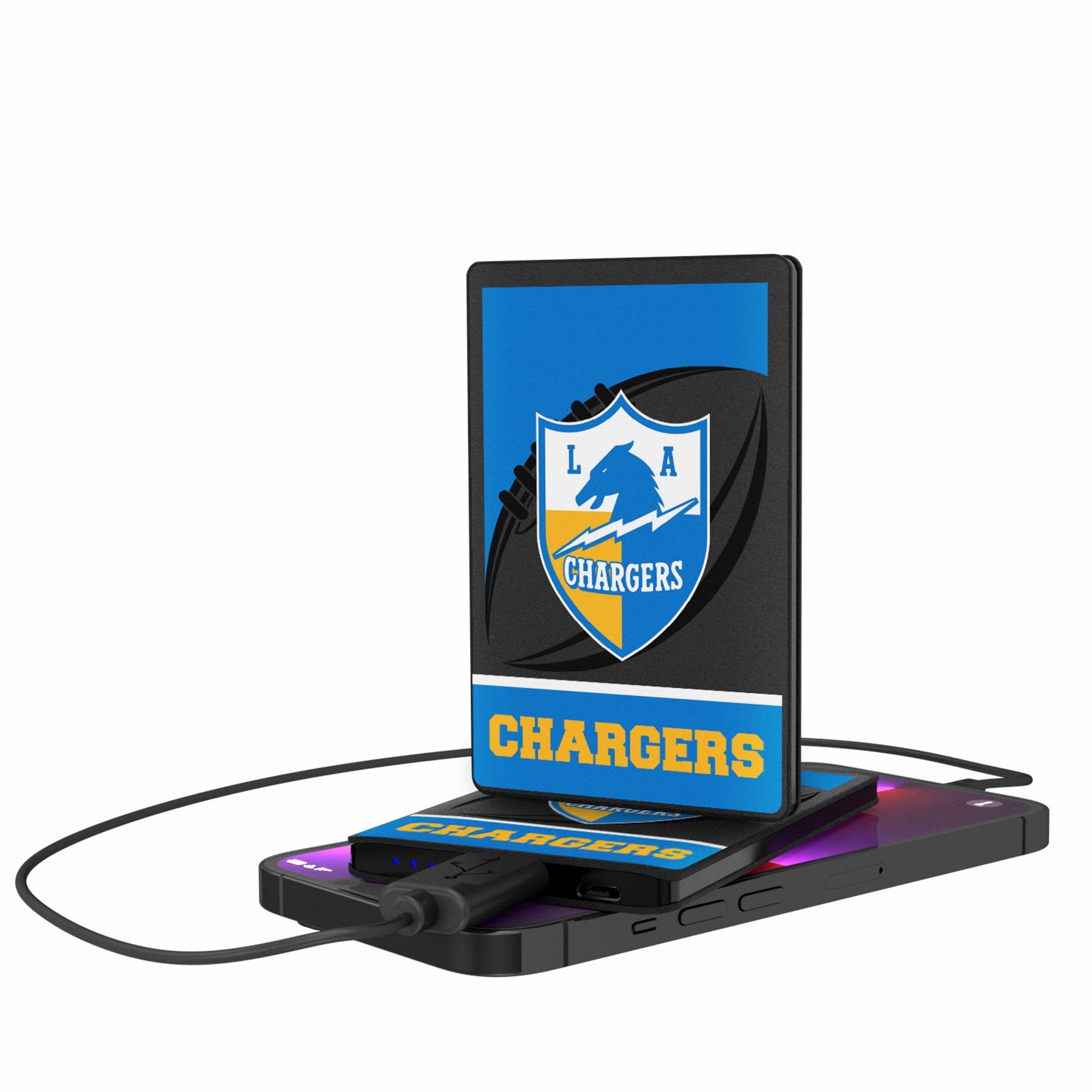 Los Angeles Chargers Historic Collection Passtime 2500mAh Credit Card Powerbank - Sports Gifts, Sports Memorabilia, Sports Collectibles, Fan Shop