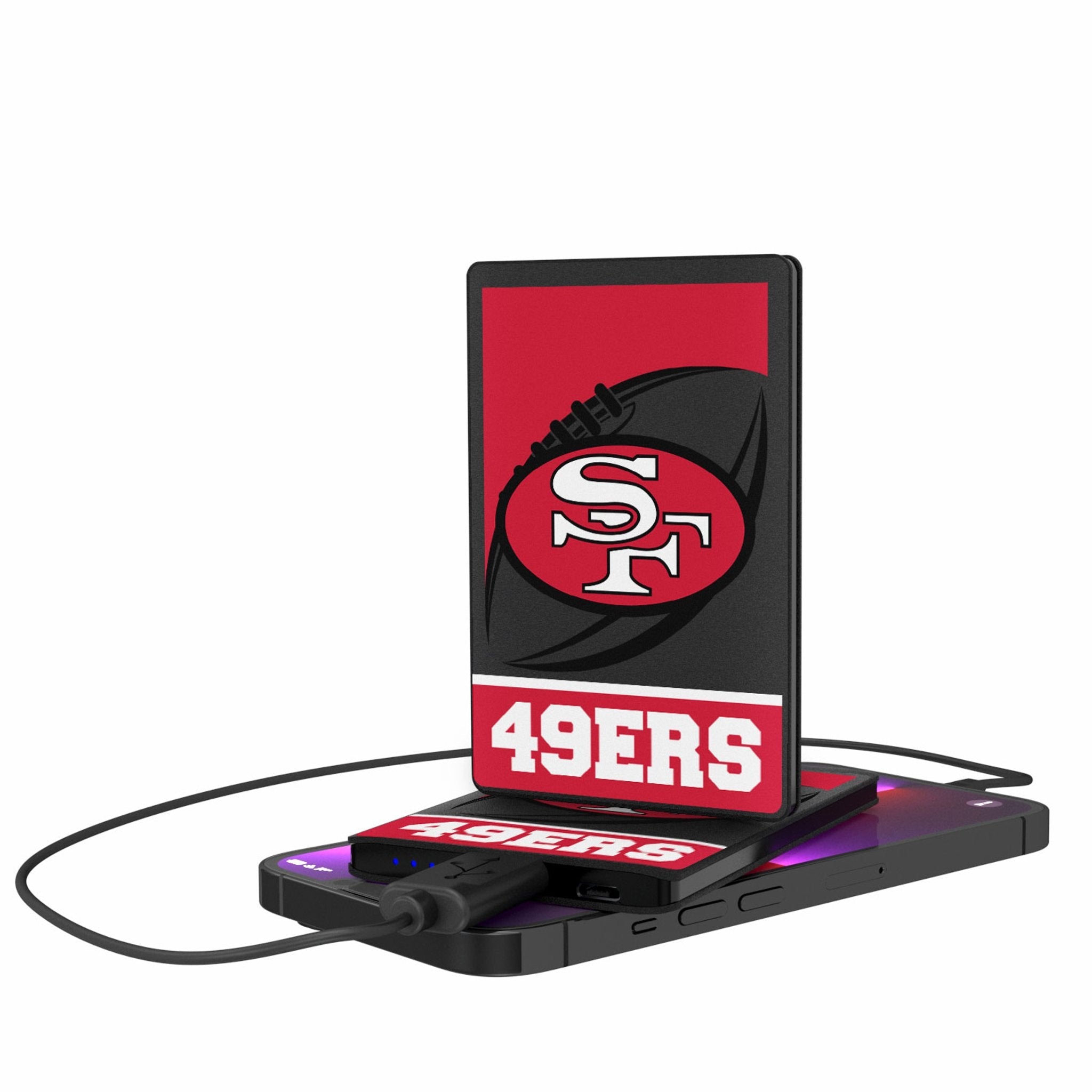 San Francisco 49ers Historic Collection Passtime 2500mAh Credit Card Powerbank - Sports Gifts, Sports Memorabilia, Sports Collectibles, Fan Shop