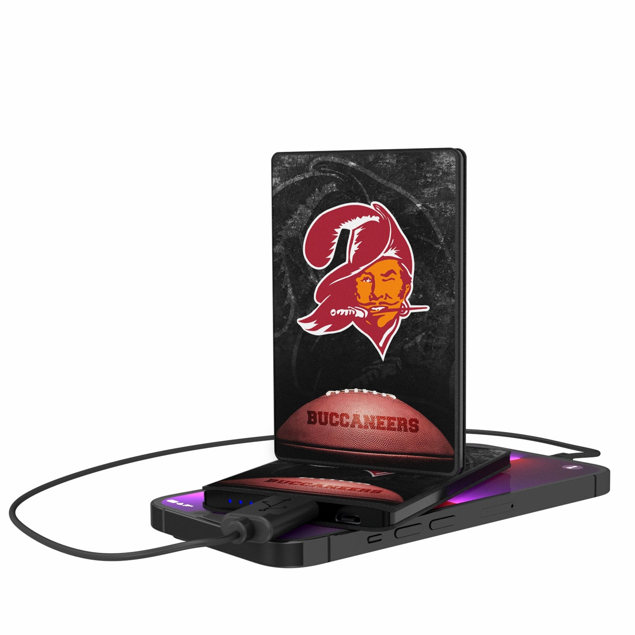 Tampa Bay Buccaneers Historic Collection Legendary 2500mAh Credit Card Powerbank - Sports Gifts, Sports Memorabilia, Sports Collectibles, Fan Shop