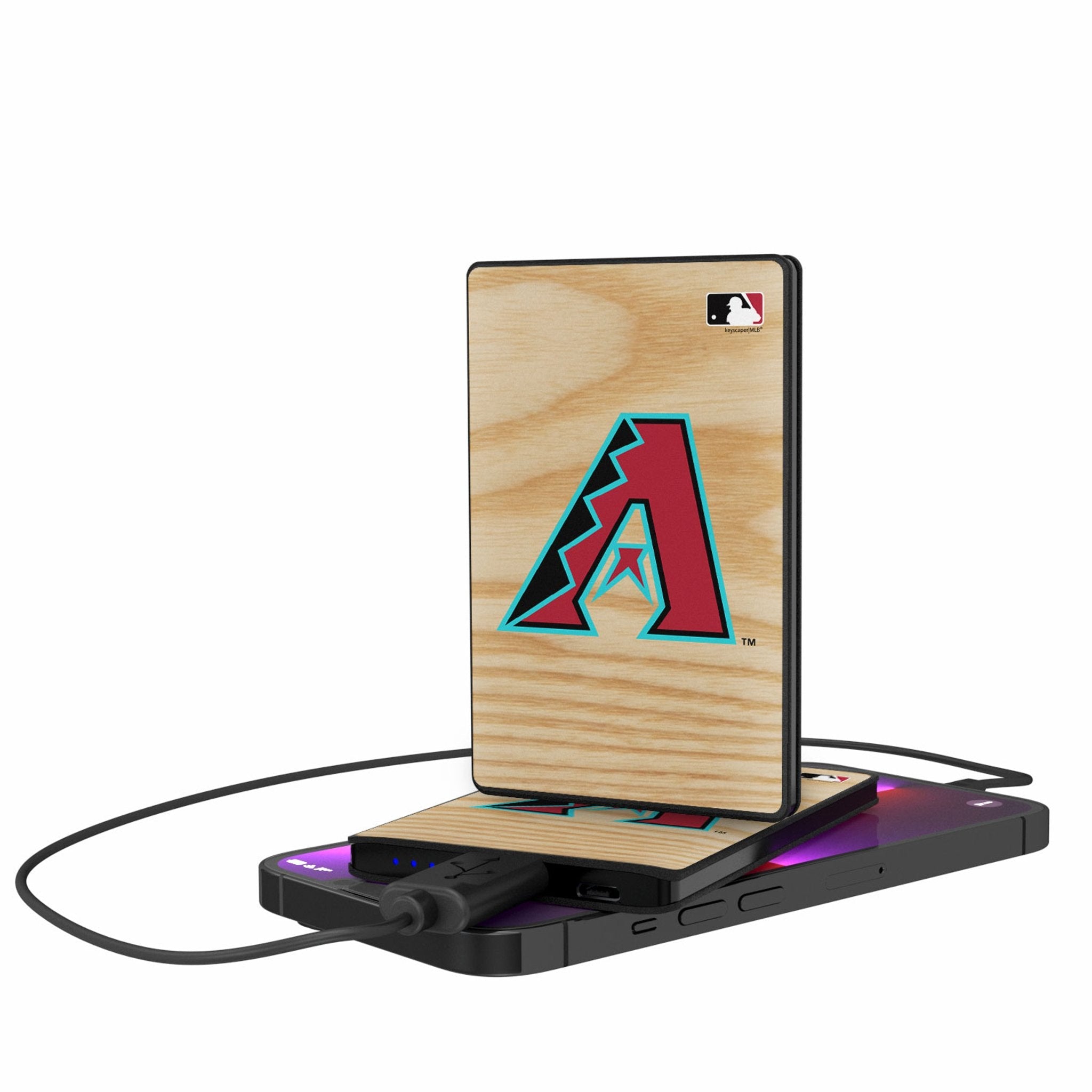 Arizona Diamondbacks Baseball Bat 2500mAh Credit Card Powerbank - Sports Gifts, Sports Memorabilia, Sports Collectibles, Fan Shop