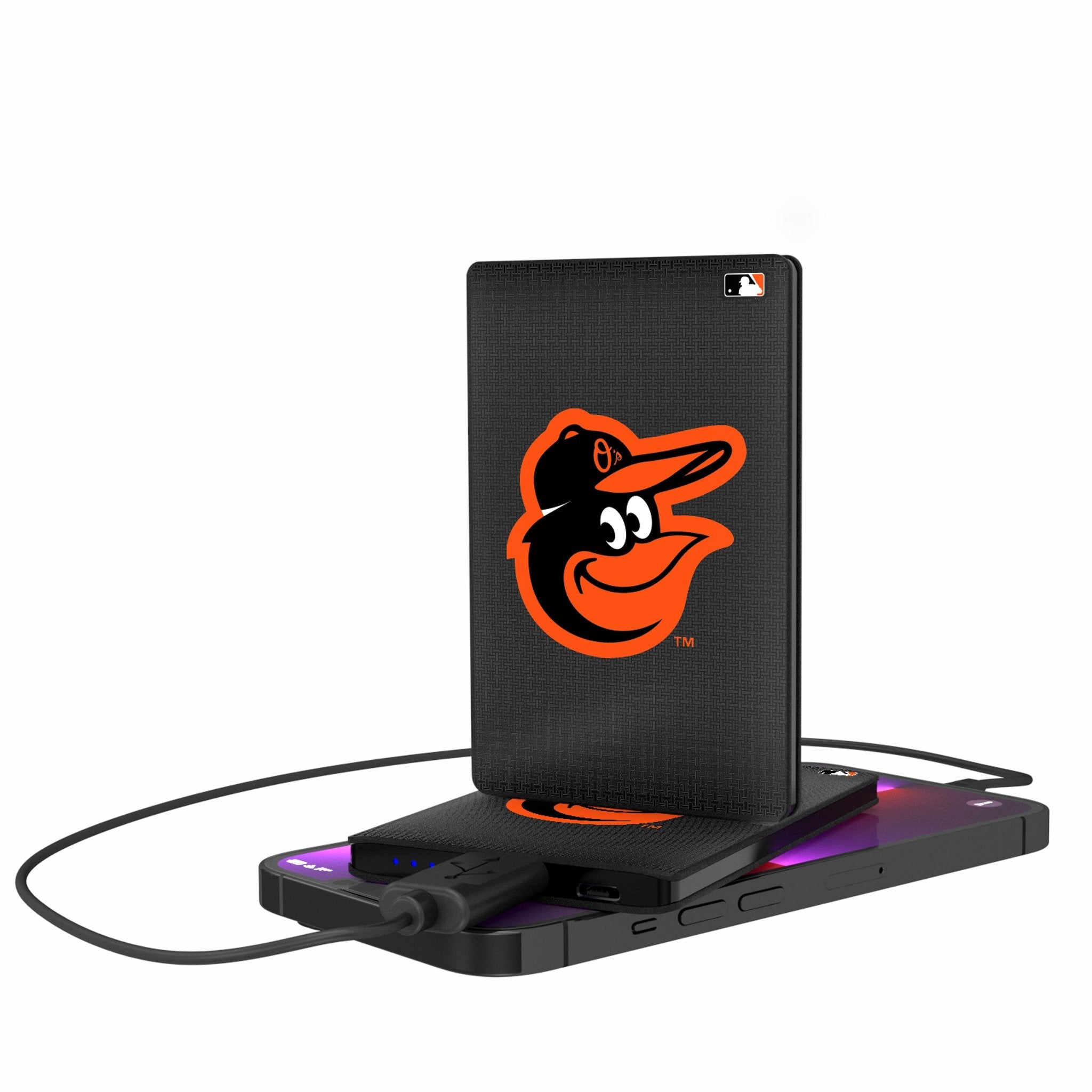 Baltimore Orioles Linen 2500mAh Credit Card Powerbank - Sports Gifts, Sports Memorabilia, Sports Collectibles, Fan Shop
