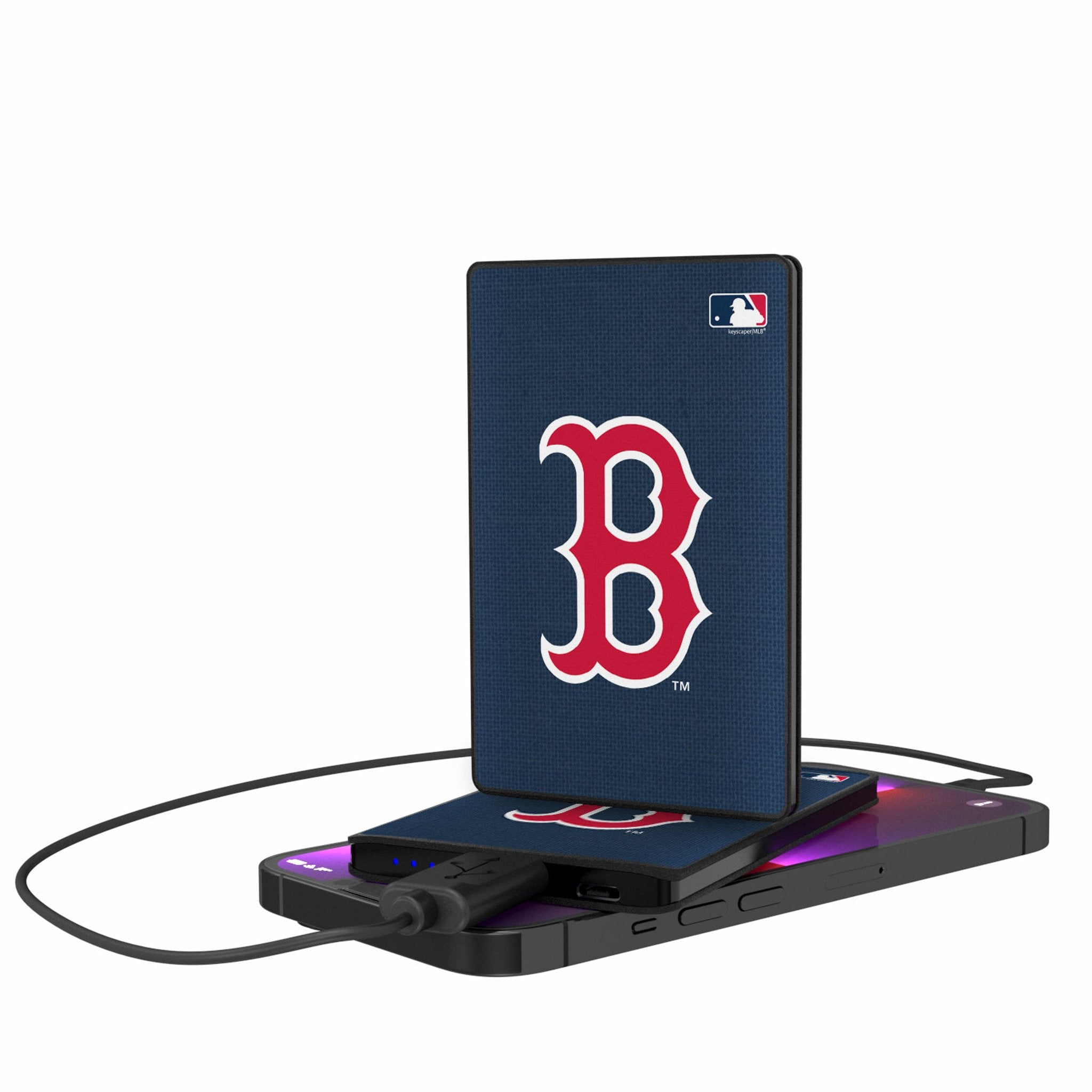 Boston Red Sox Solid 2500mAh Credit Card Powerbank - Sports Gifts, Sports Memorabilia, Sports Collectibles, Fan Shop