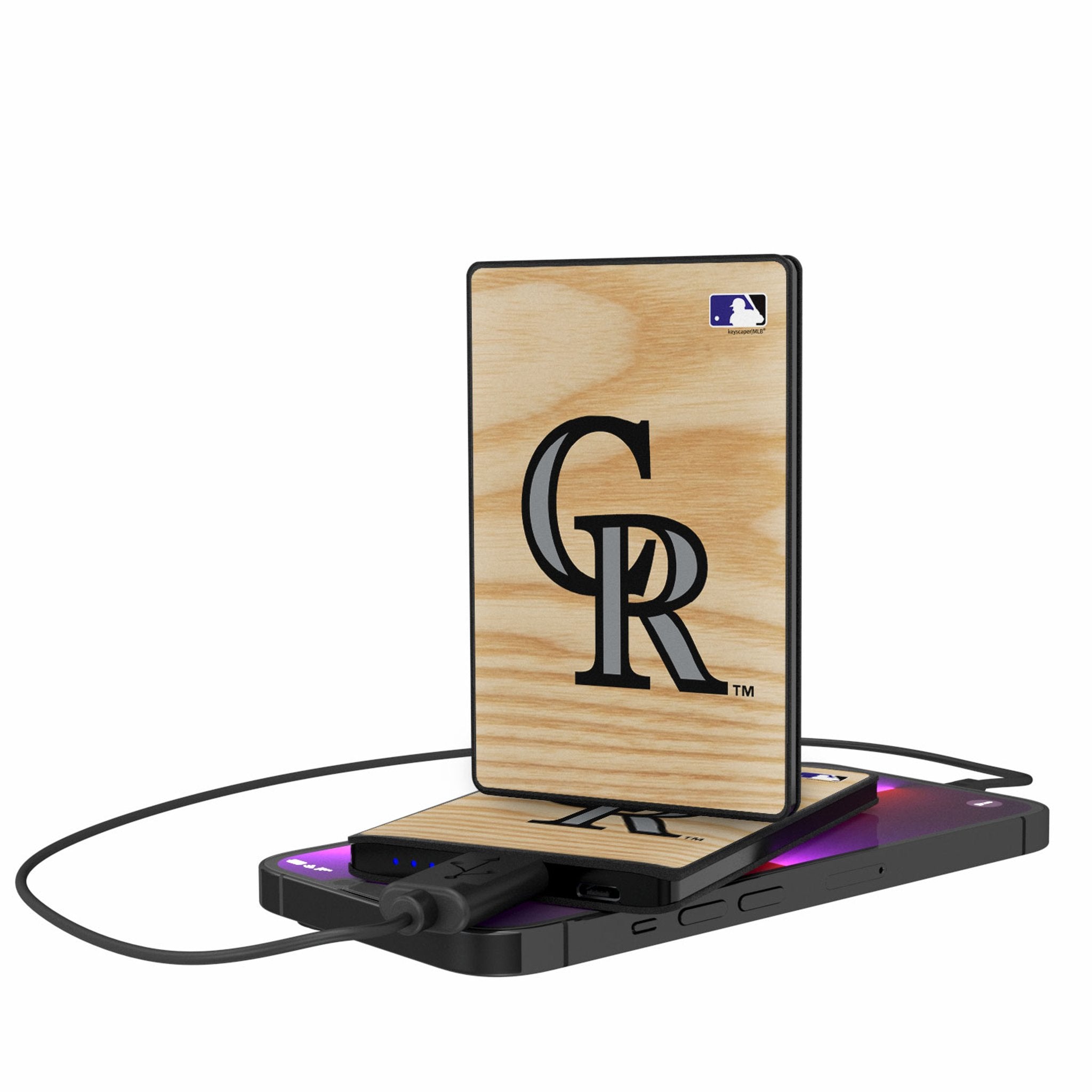 Colorado Rockies Baseball Bat 2500mAh Credit Card Powerbank - Sports Gifts, Sports Memorabilia, Sports Collectibles, Fan Shop