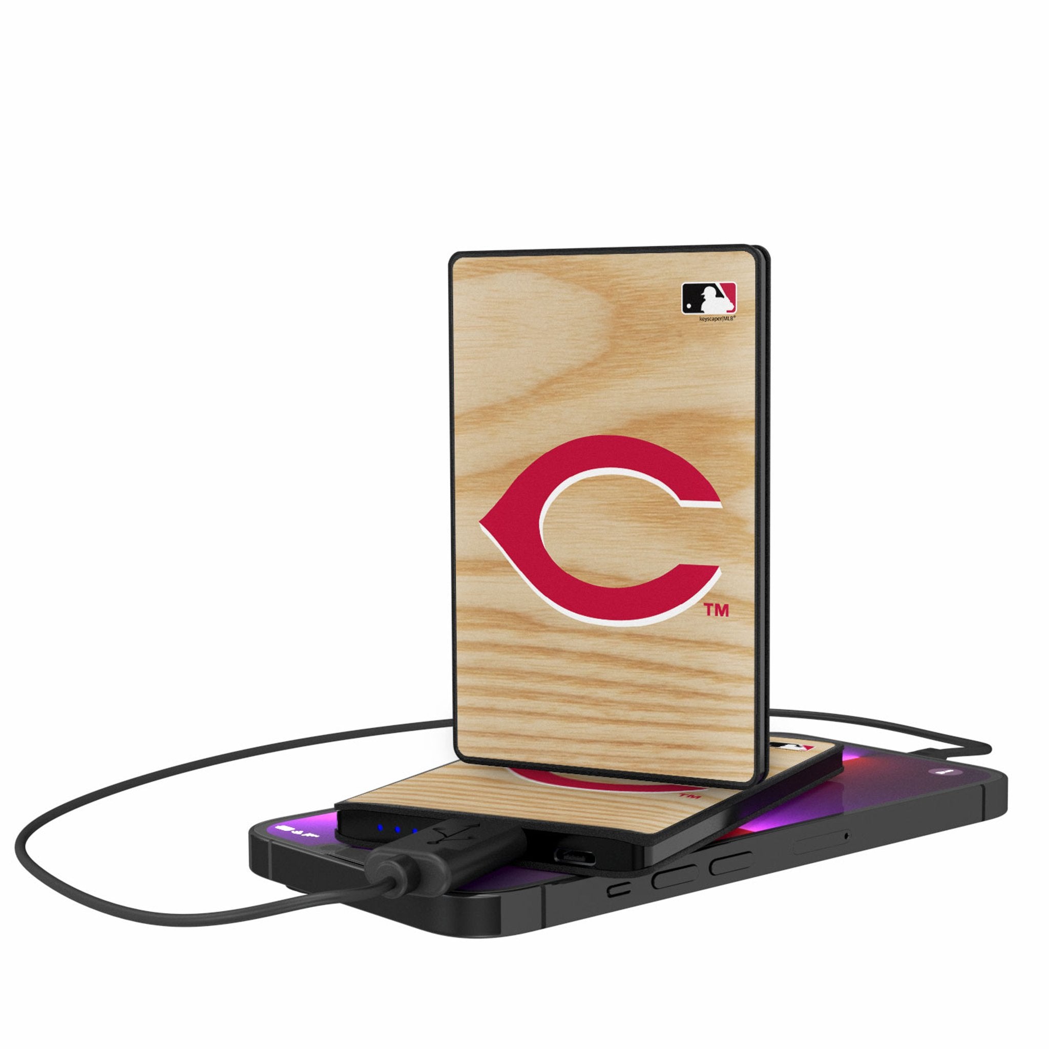 Cincinnati Reds Baseball Bat 2500mAh Credit Card Powerbank - Sports Gifts, Sports Memorabilia, Sports Collectibles, Fan Shop