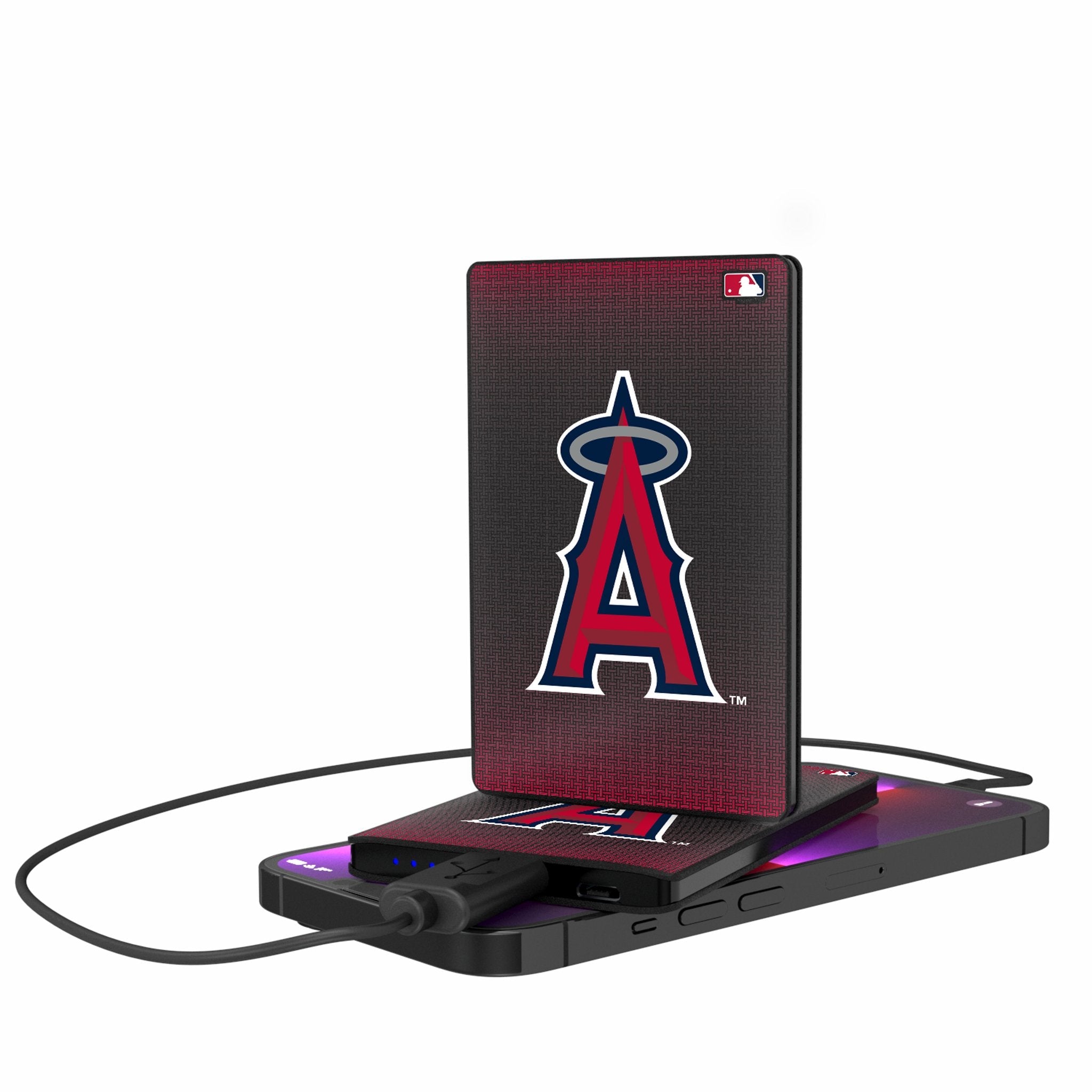 Los Angeles Angels Linen 2500mAh Credit Card Powerbank - Sports Gifts, Sports Memorabilia, Sports Collectibles, Fan Shop