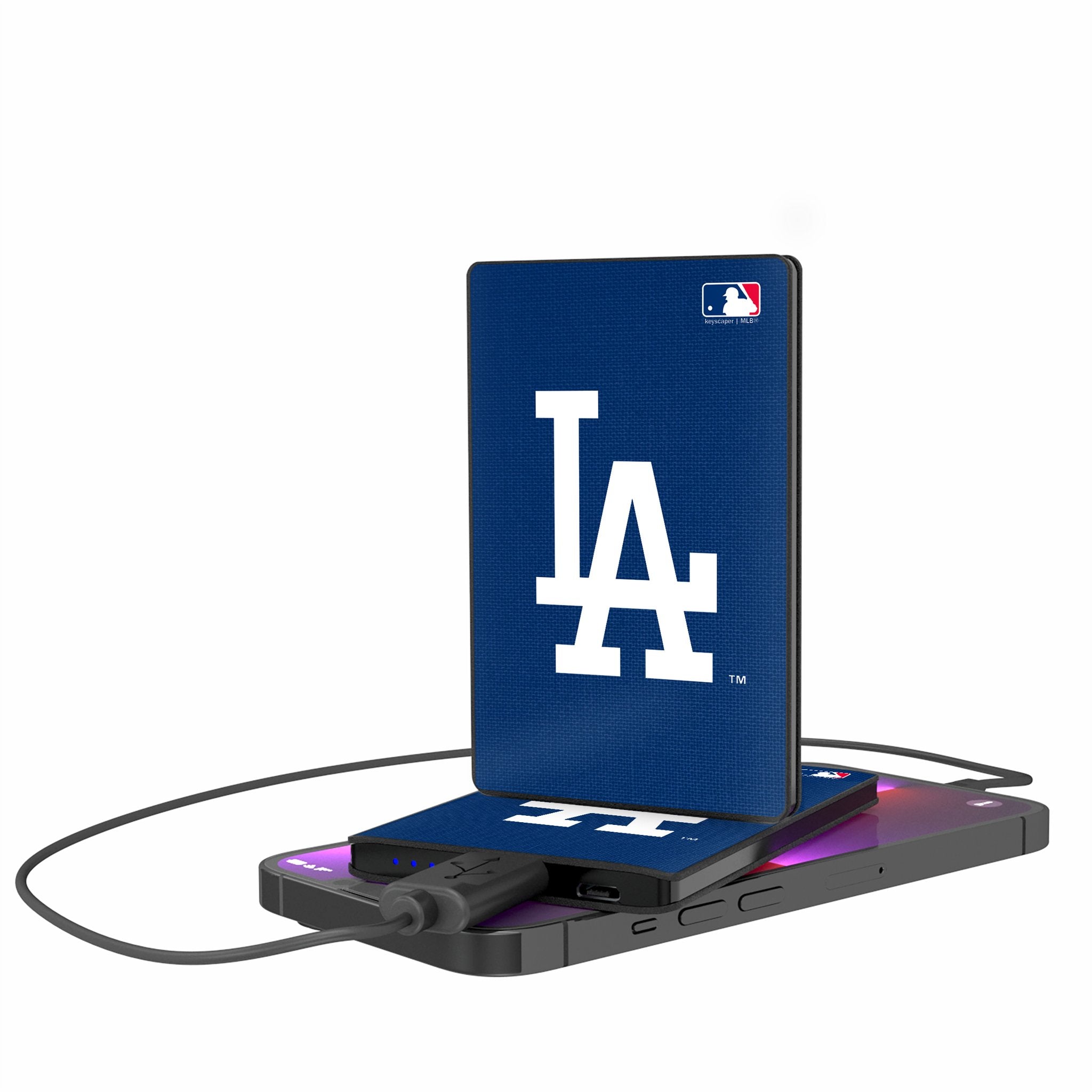 LA Dodgers Solid 2500mAh Credit Card Powerbank - Sports Gifts, Sports Memorabilia, Sports Collectibles, Fan Shop