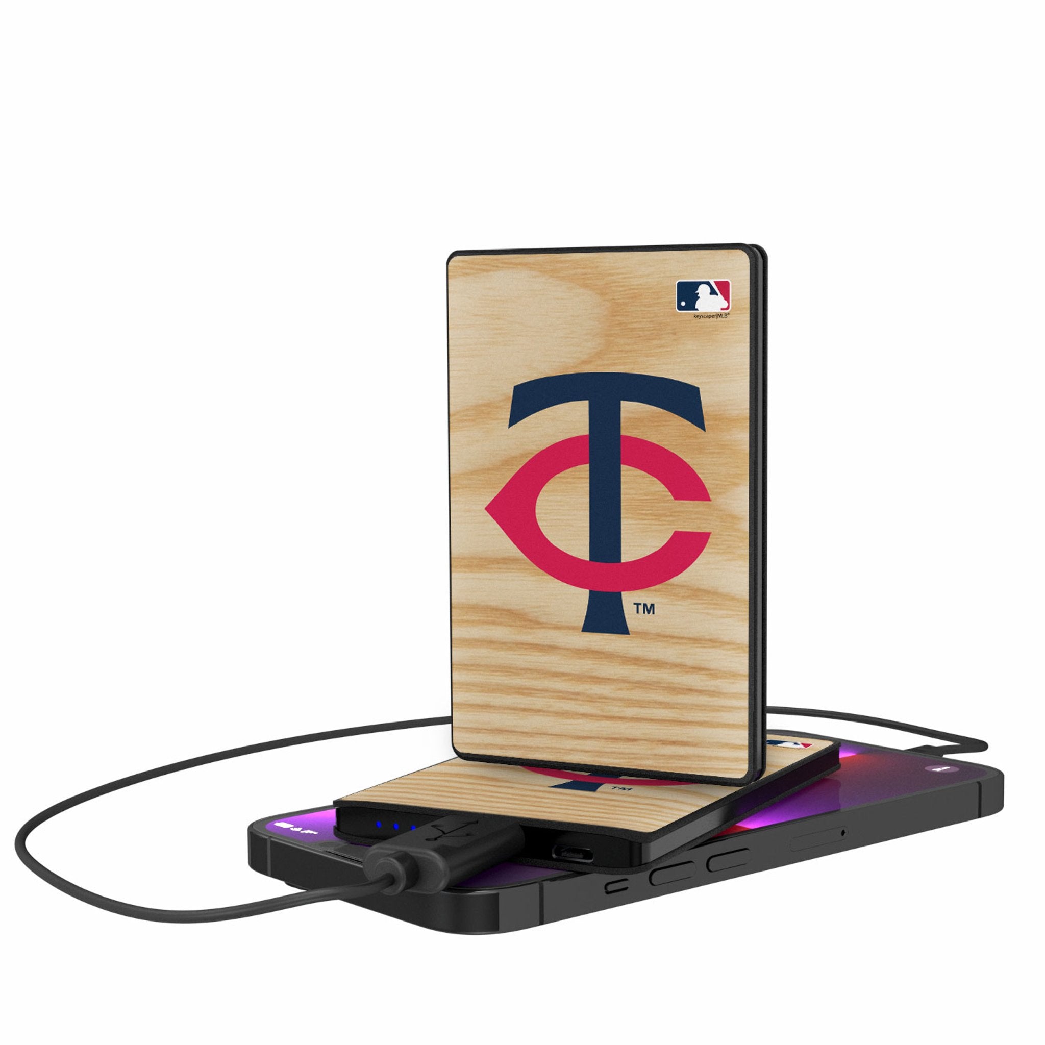 Minnesota Twins Baseball Bat 2500mAh Credit Card Powerbank - Sports Gifts, Sports Memorabilia, Sports Collectibles, Fan Shop